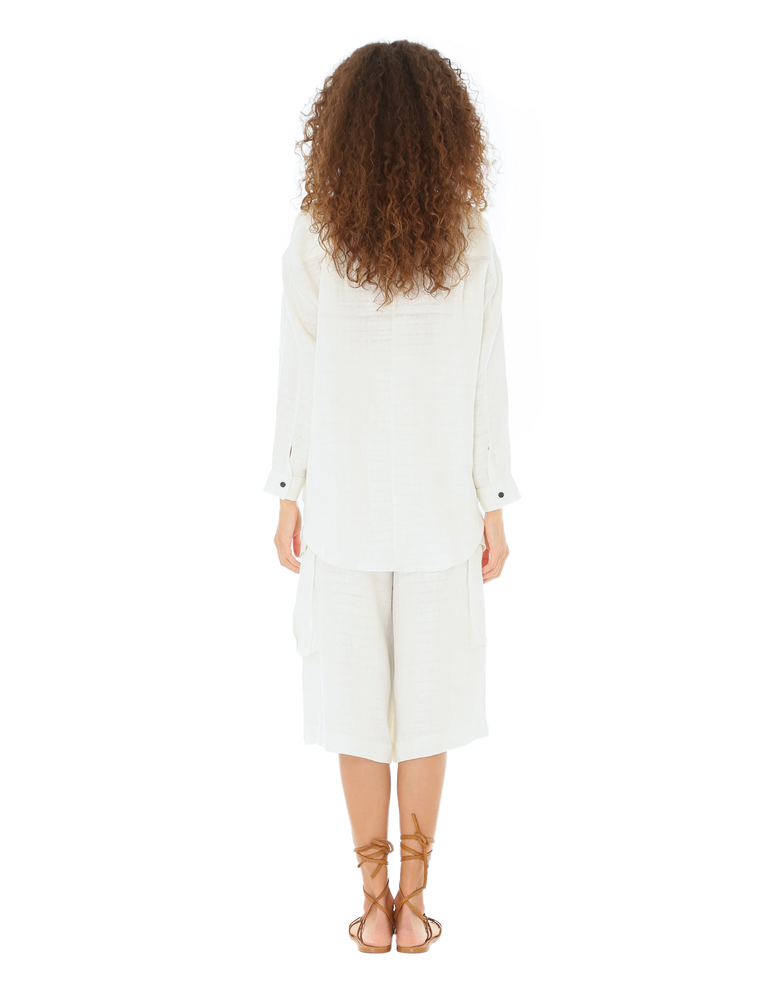Cairo Off White Linen Shirt - Image 2