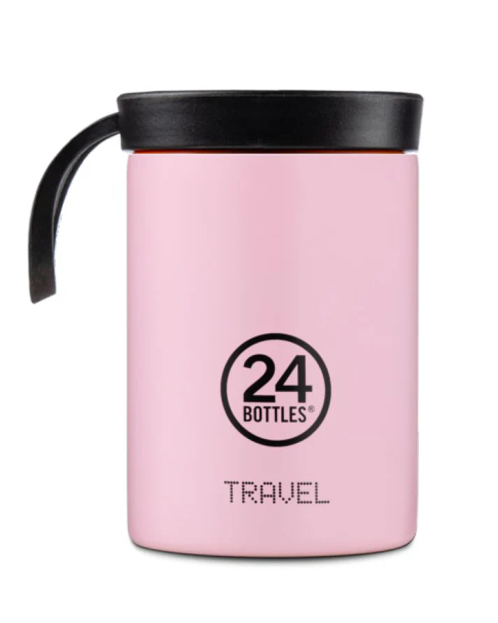 Candy Pink Stainless Steel Snack Pot - 350 ml