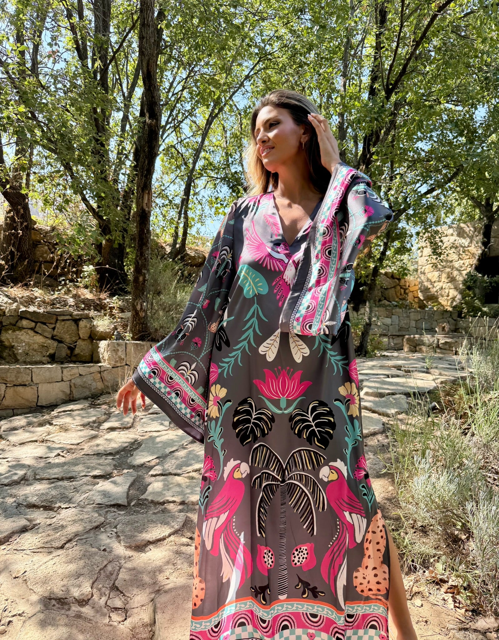 Cedar Grey Kaftan - Image 4