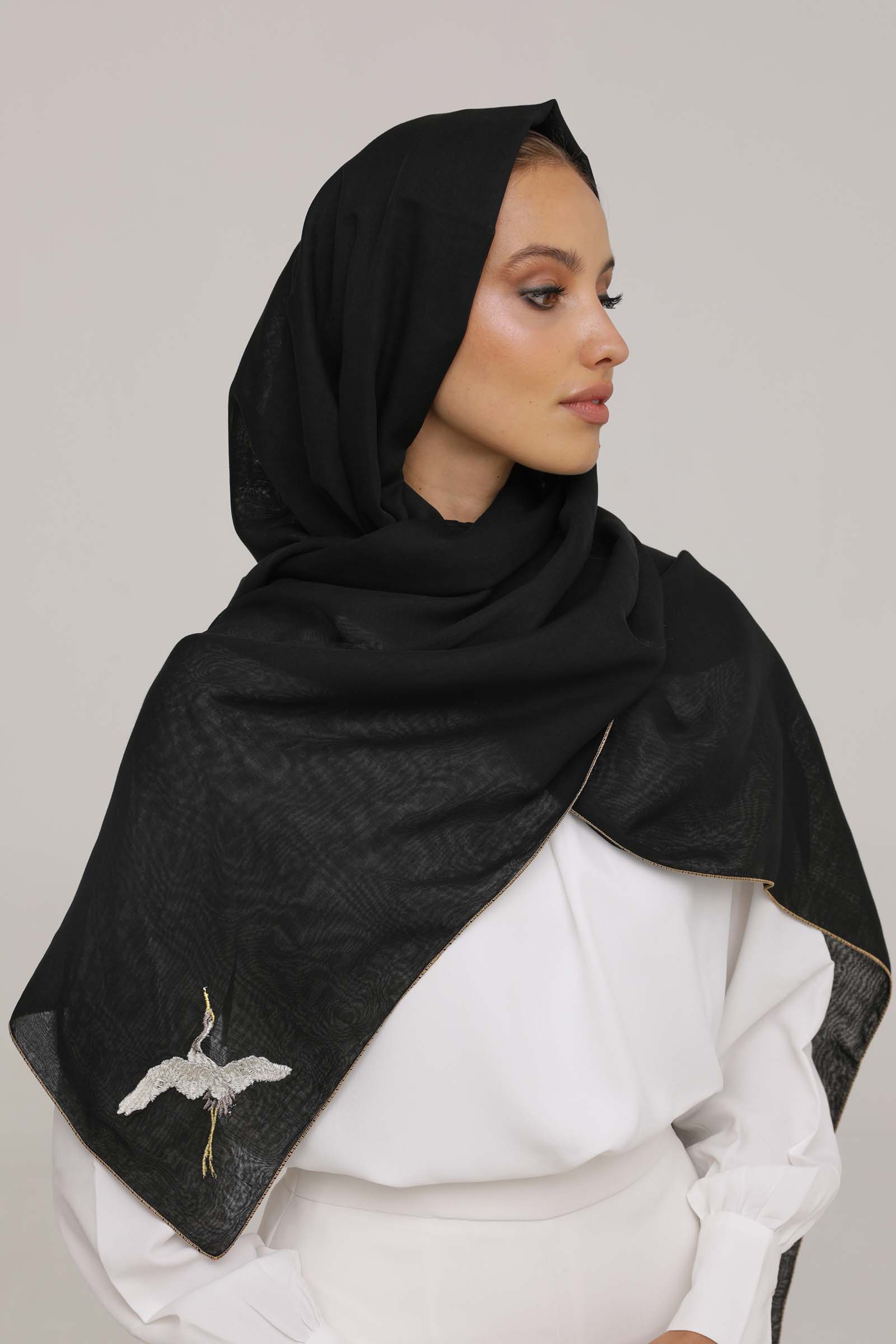 Charm Black Tarha - Image 3