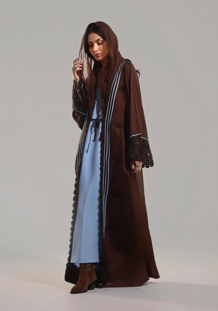 Cocoa Linen Abaya - Image 4