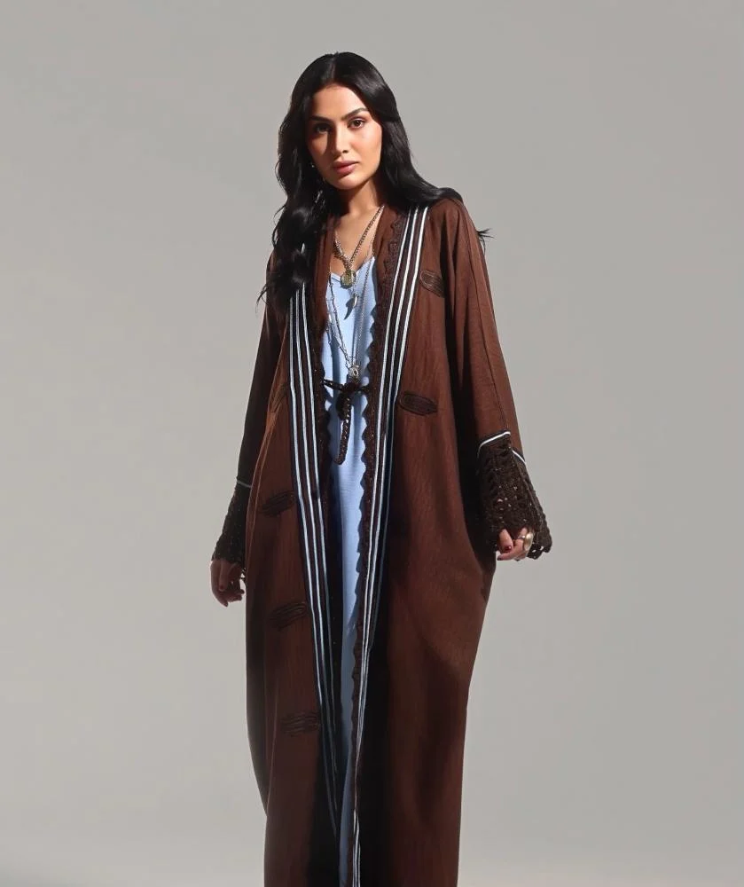 Cocoa Linen Abaya - Image 5
