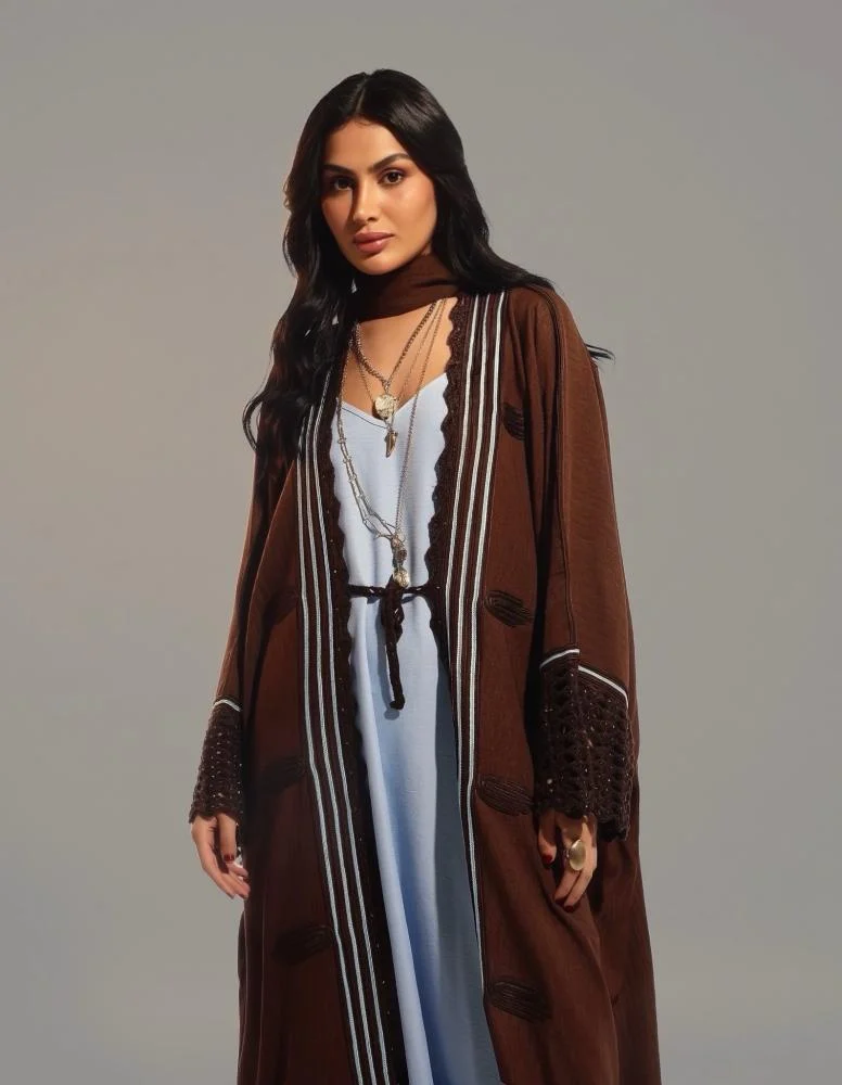 Cocoa Linen Abaya - Image 6