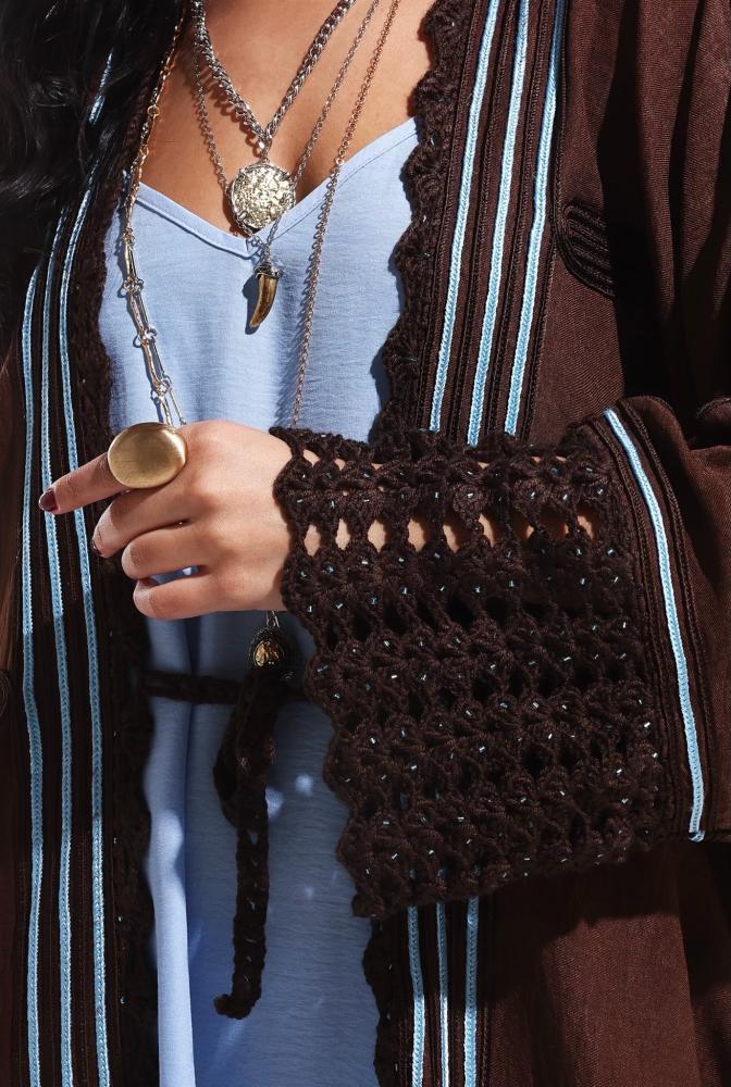 Cocoa Linen Abaya - Image 7