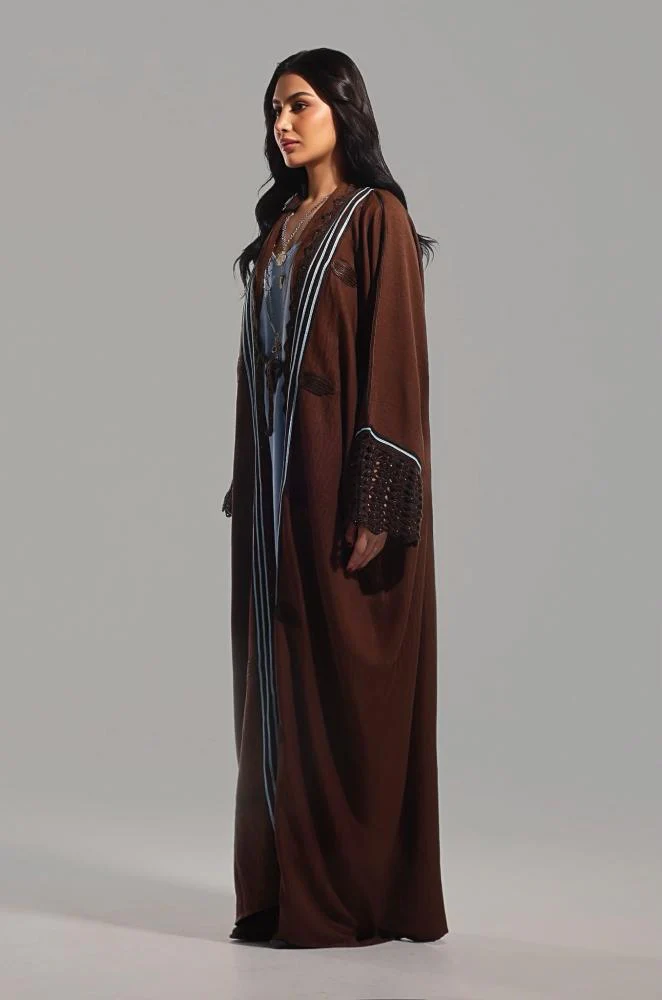 Cocoa Linen Abaya - Image 8