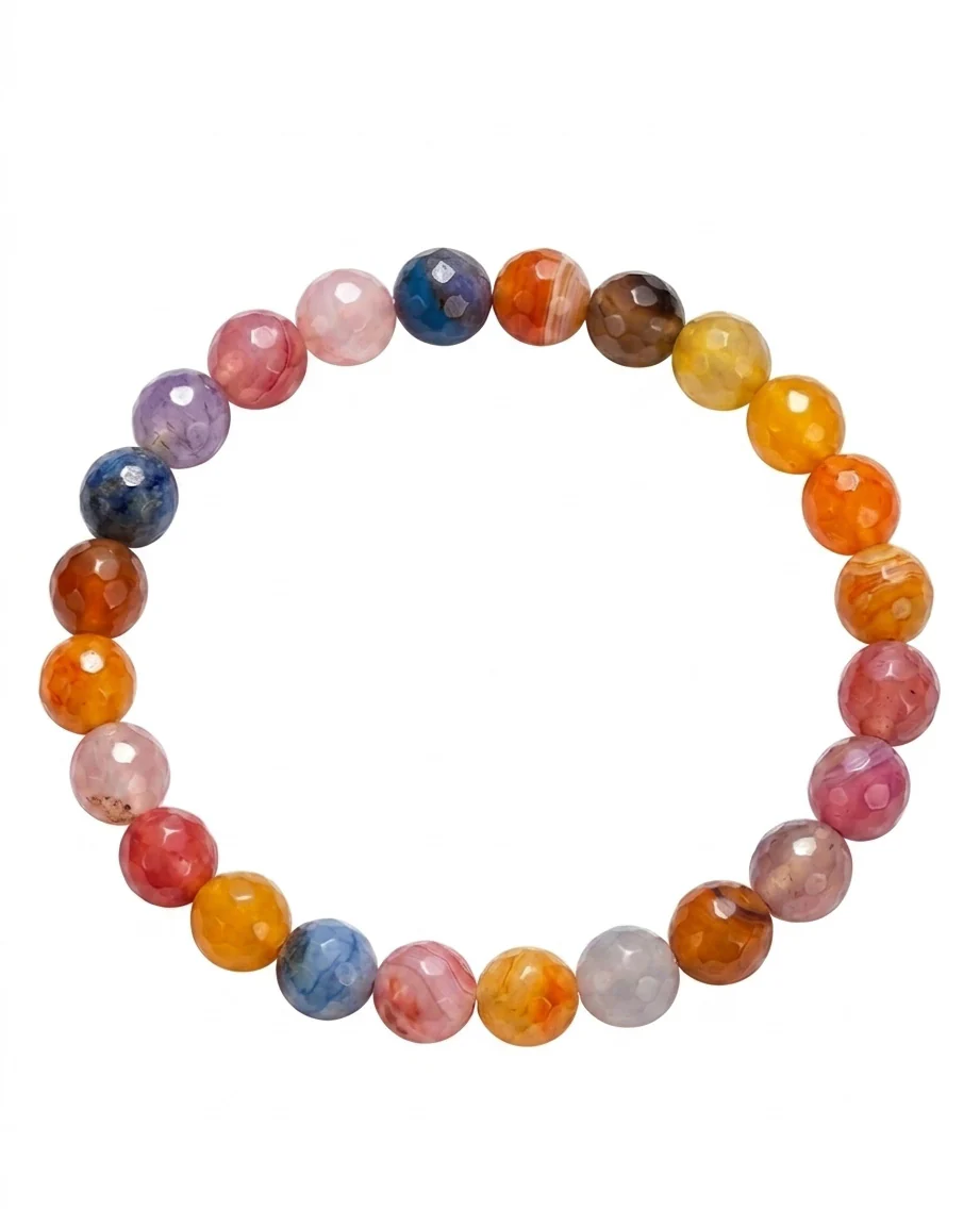 Colored Agate Bracelet