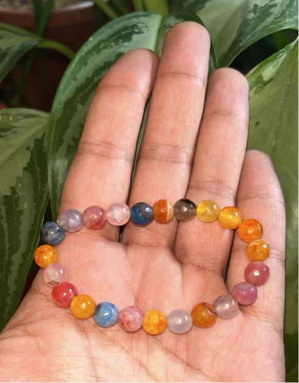 Colored Agate Bracelet - Image 2