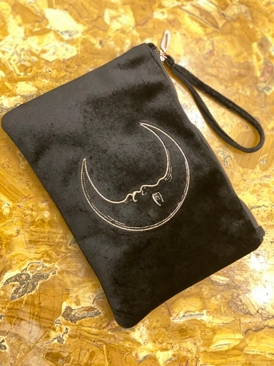Black Velvet Moon Pouch - Image 2