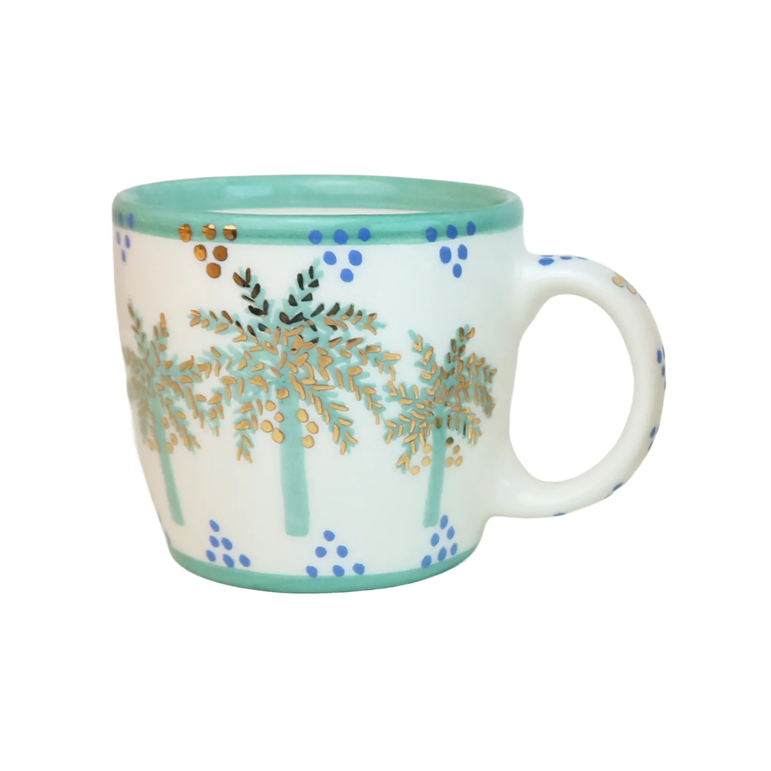 D Alphabet Palm Tree Ceramic Mug - Image 2
