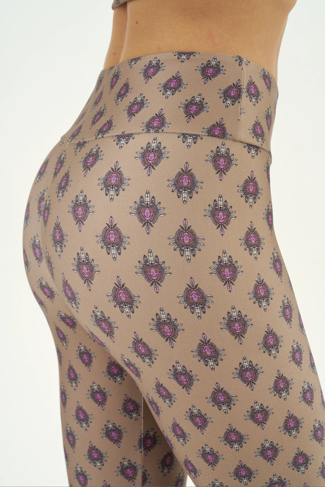 Dark Beige Ancestral Desert Athleisure Set - Image 4