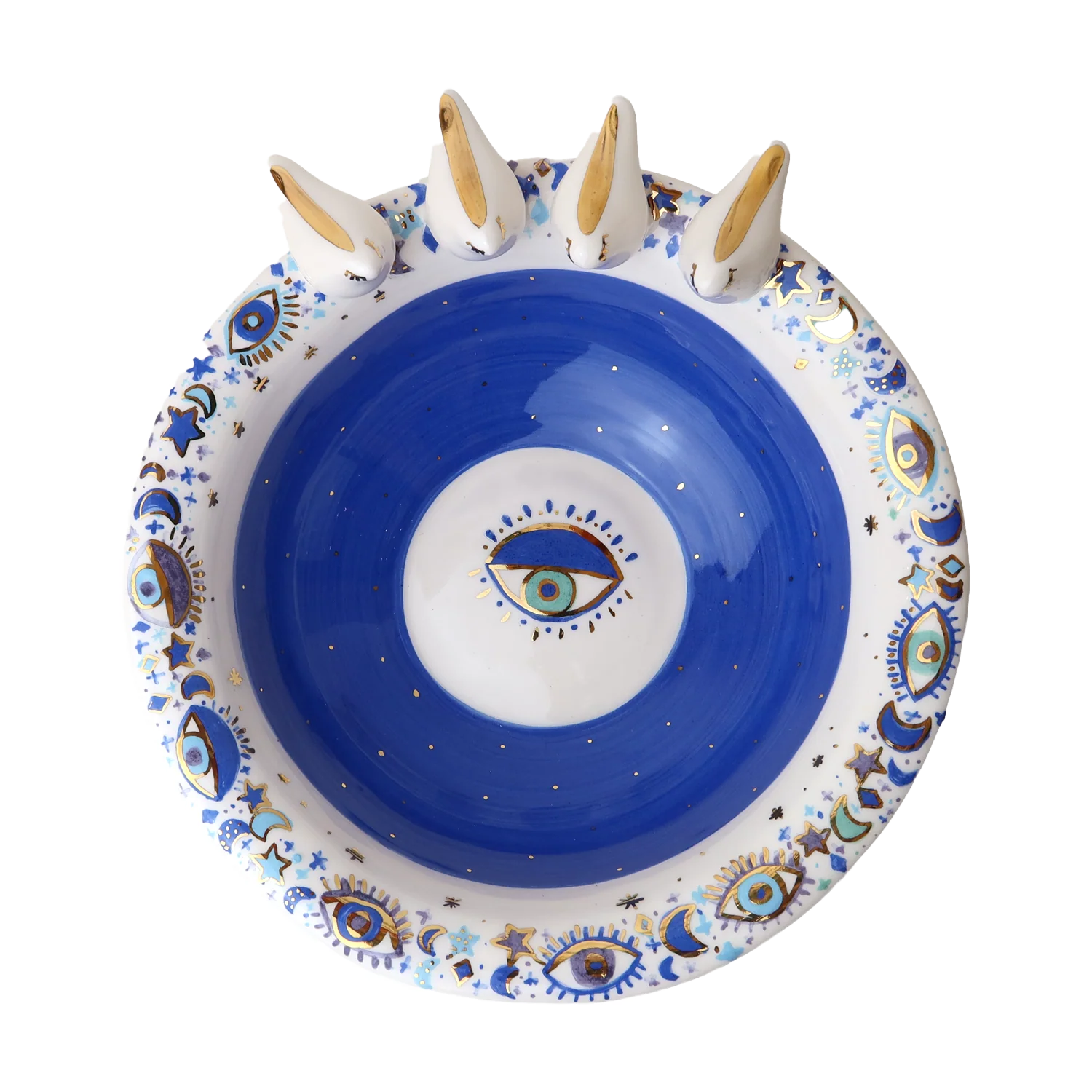 Dark Blue 3D Bird Ceramic Bowl | Small - Image 2
