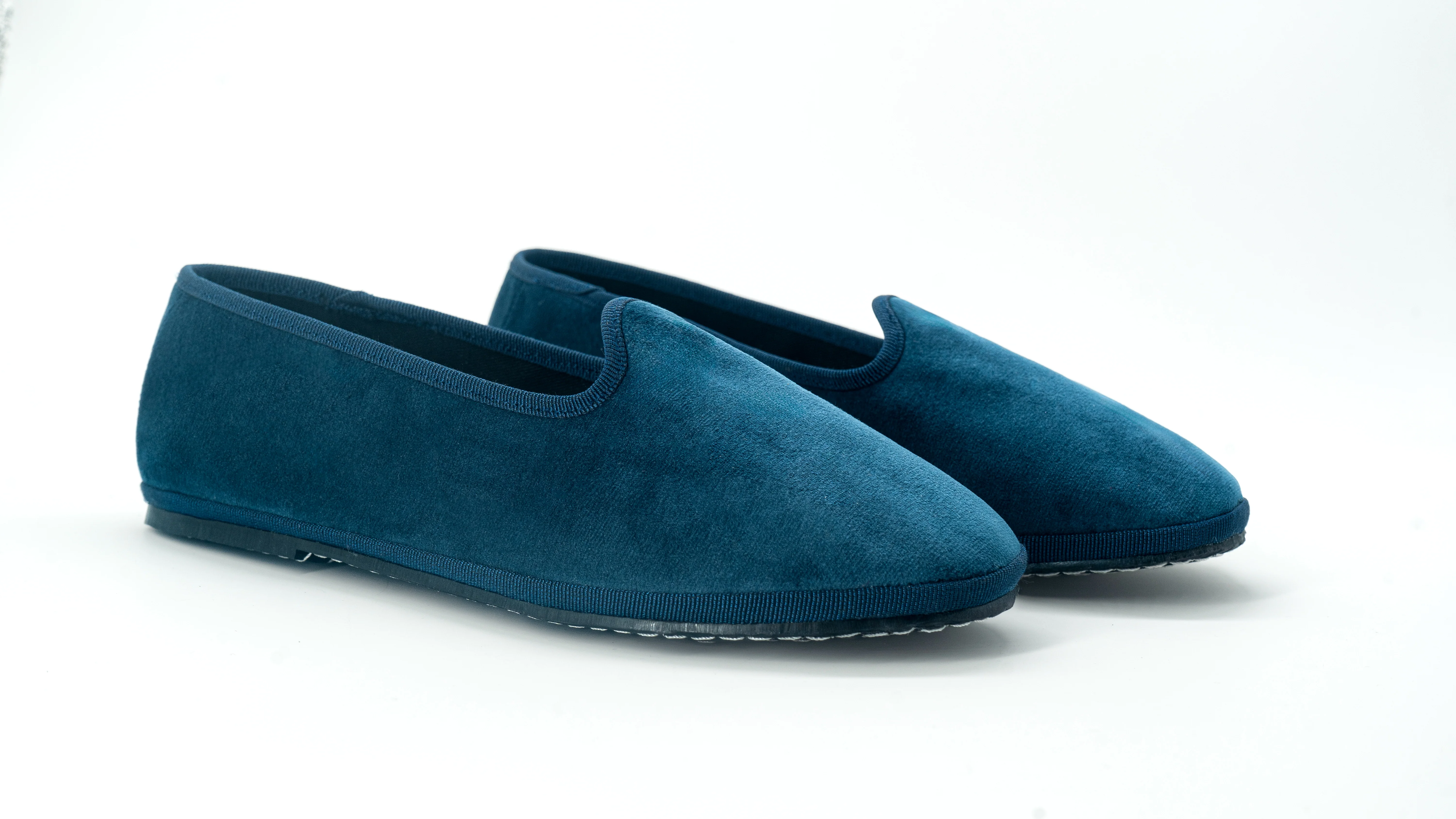 Deep Aqua Friulana Velvet Loafer - Image 2