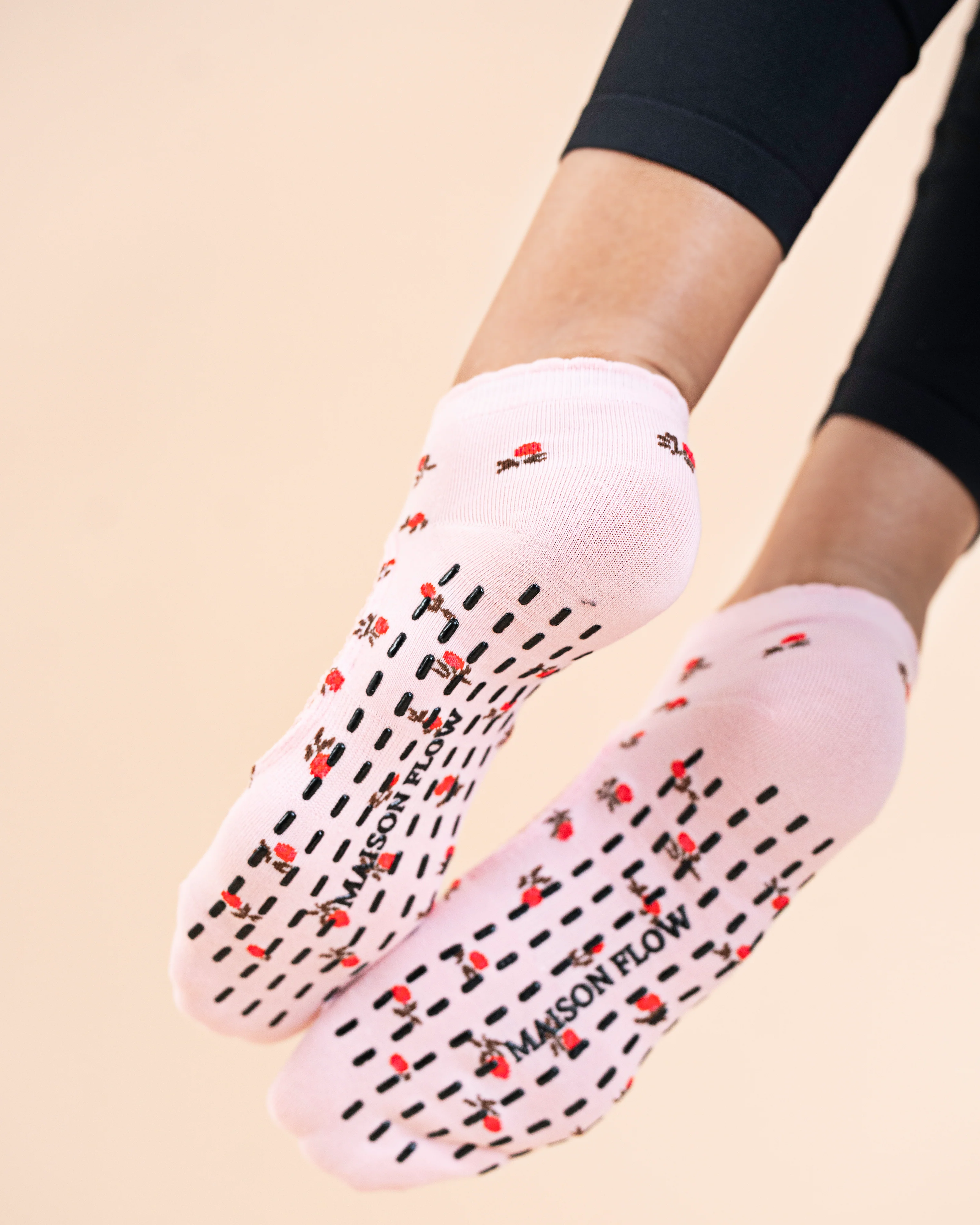 Dusty Rose Flow Grip Socks - Image 2