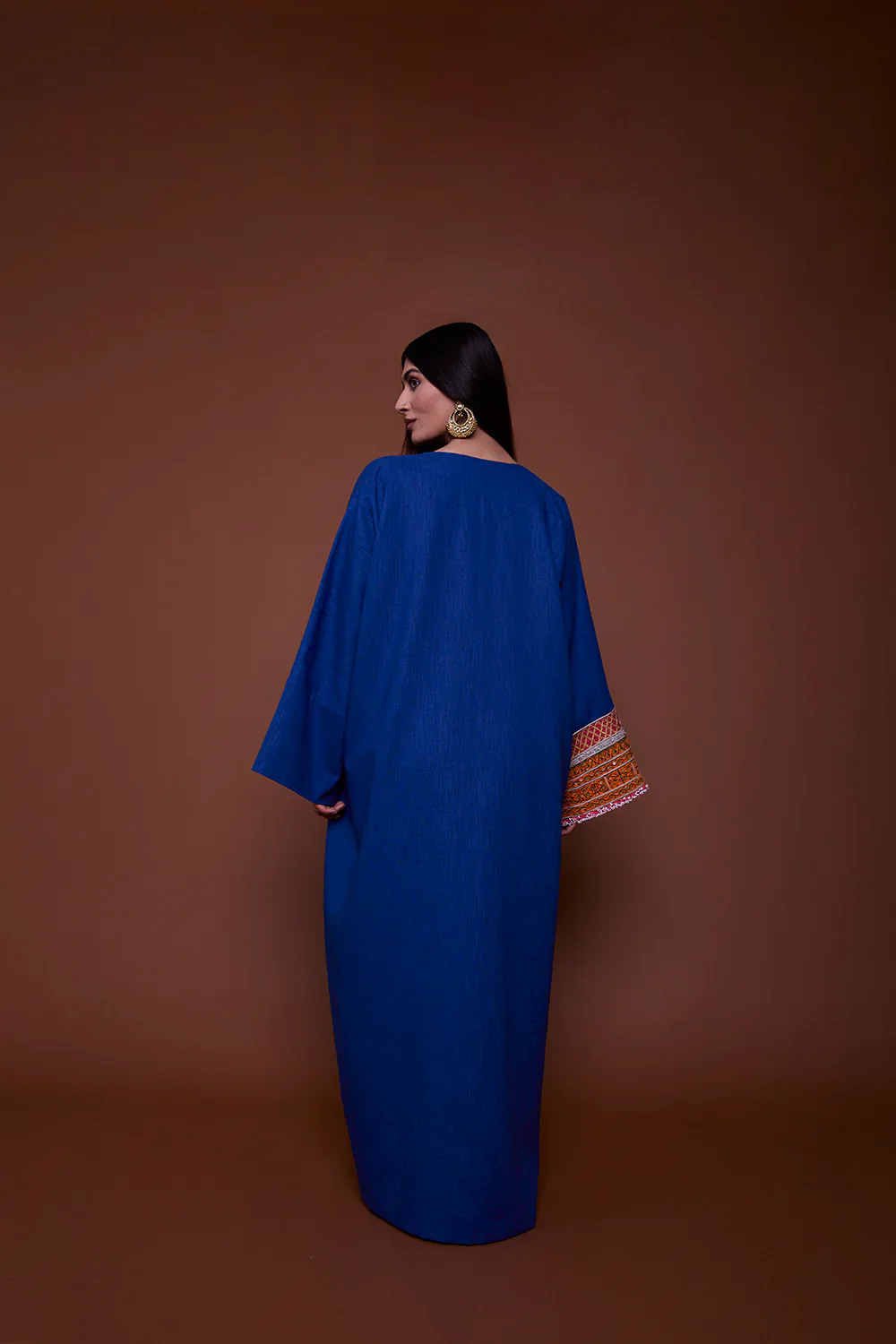 Electric Blue Neelam Abaya - Image 2
