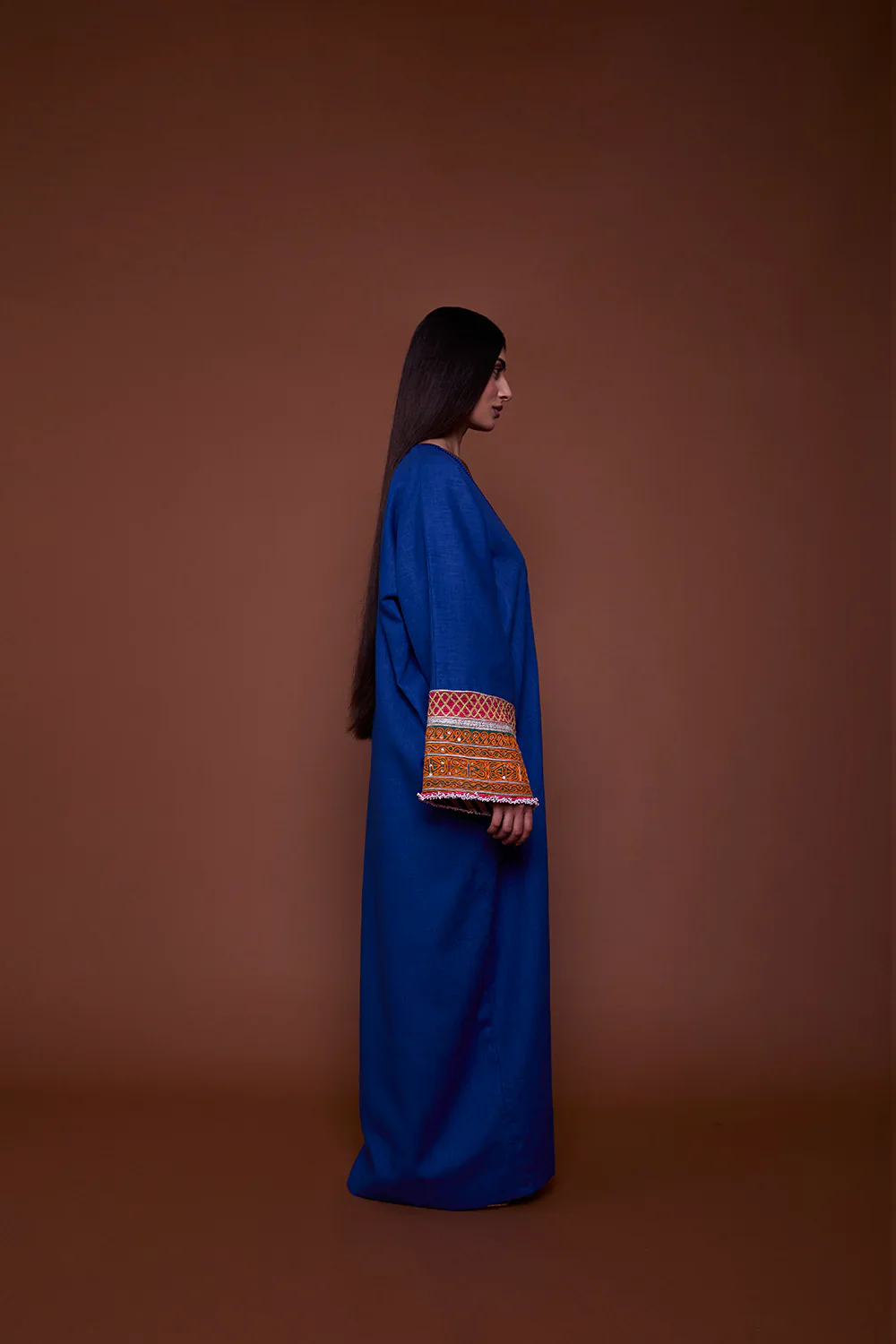 Electric Blue Neelam Abaya - Image 6