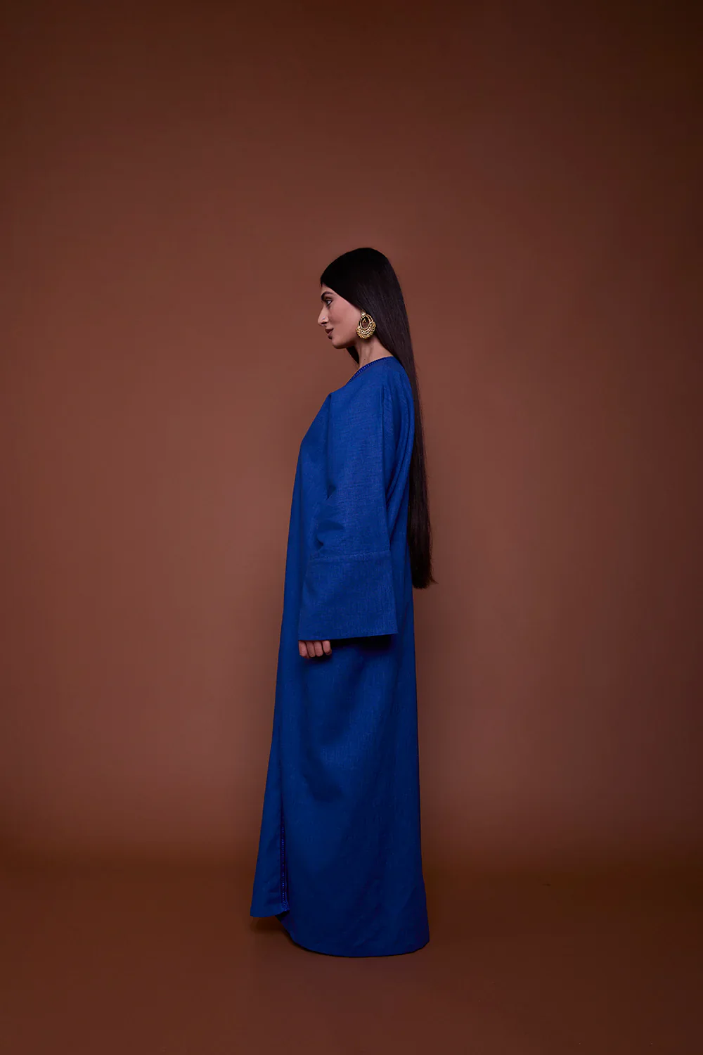 Electric Blue Neelam Abaya - Image 7