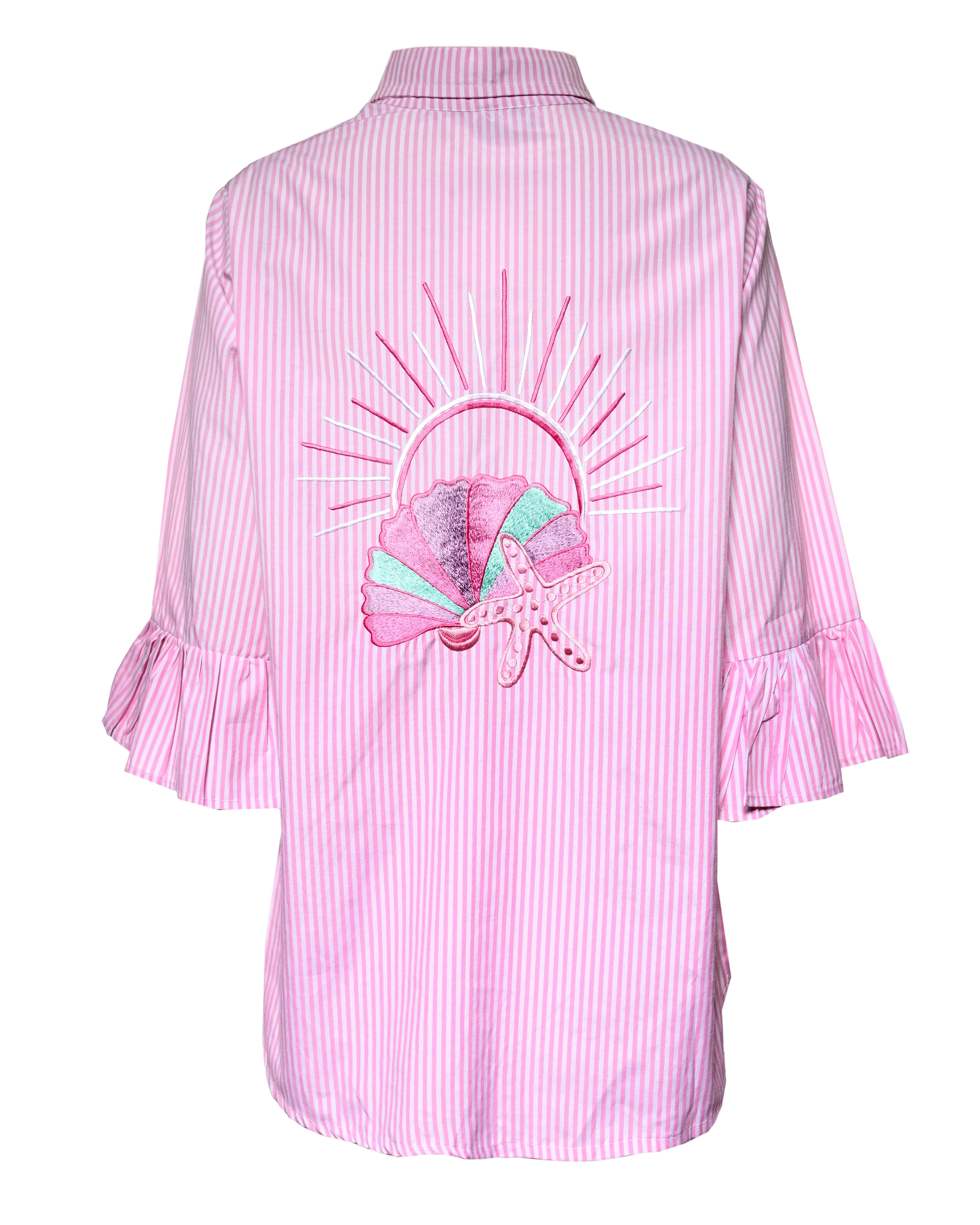 Embroidered Pink Cotton Set - Image 3