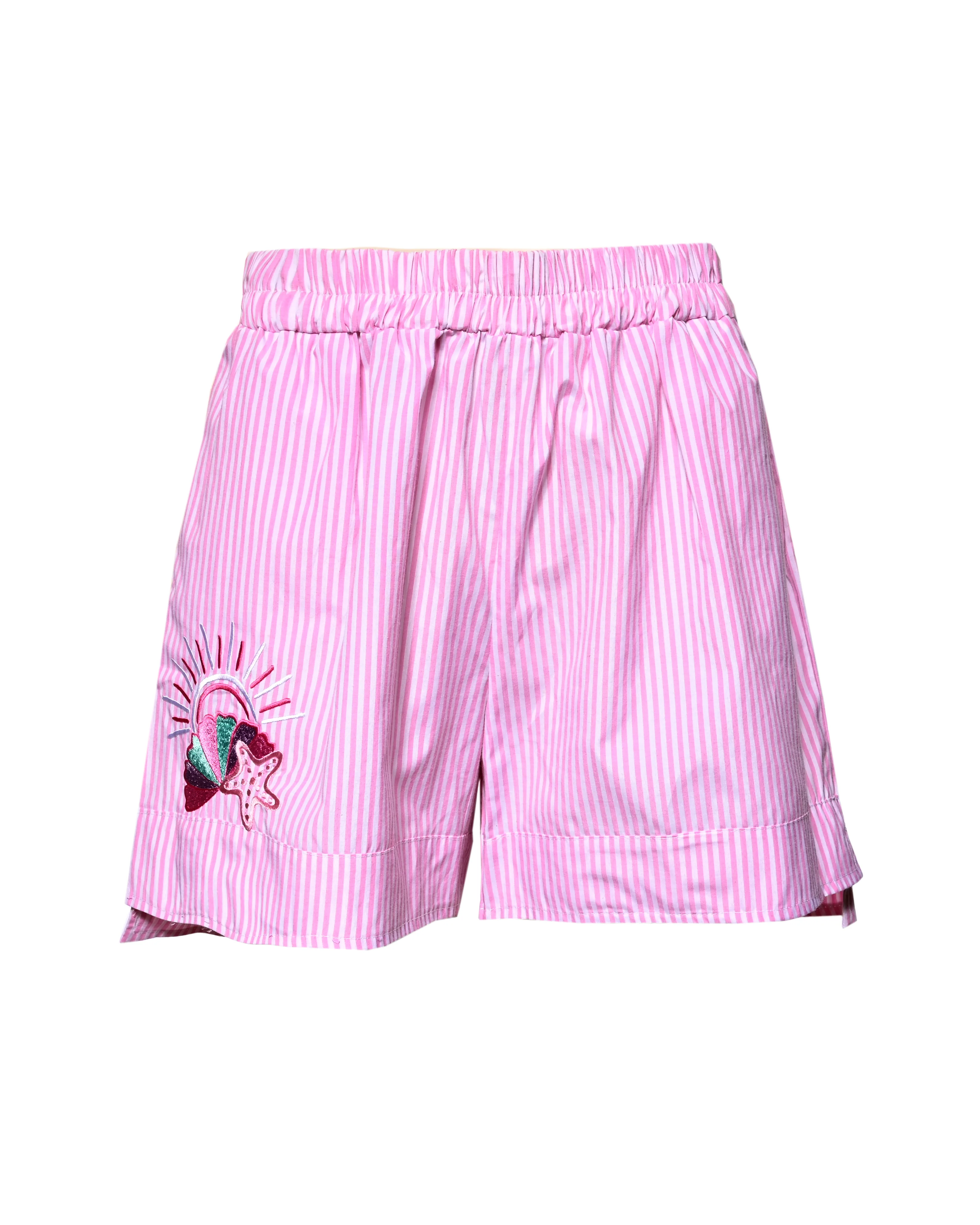 Embroidered Pink Cotton Set - Image 4
