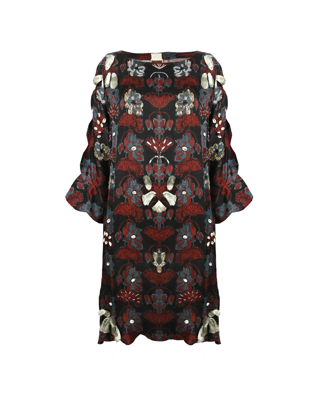 Embroidered Silk Co-ord Set - Image 3