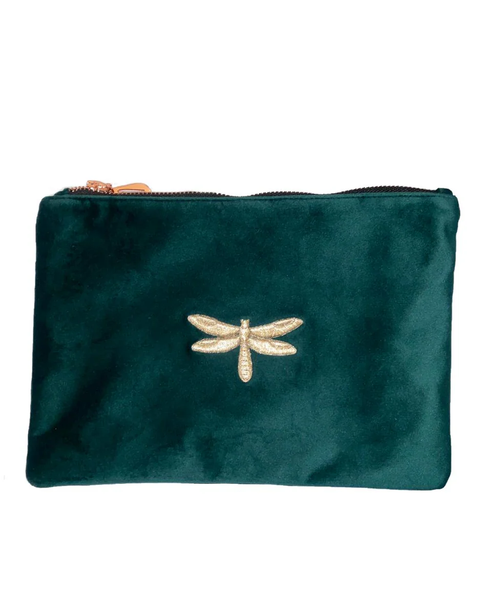 Black Velvet Dragonfly Pouch - Image 4