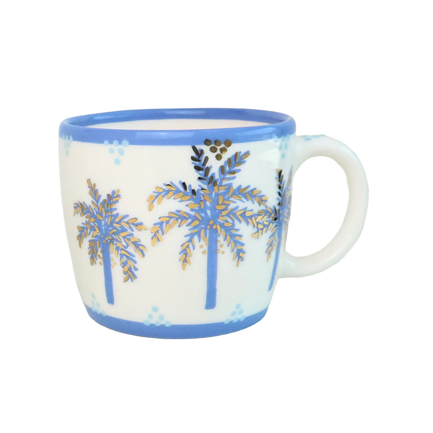 F Alphabet Palm Tree Ceramic Mug - Image 2