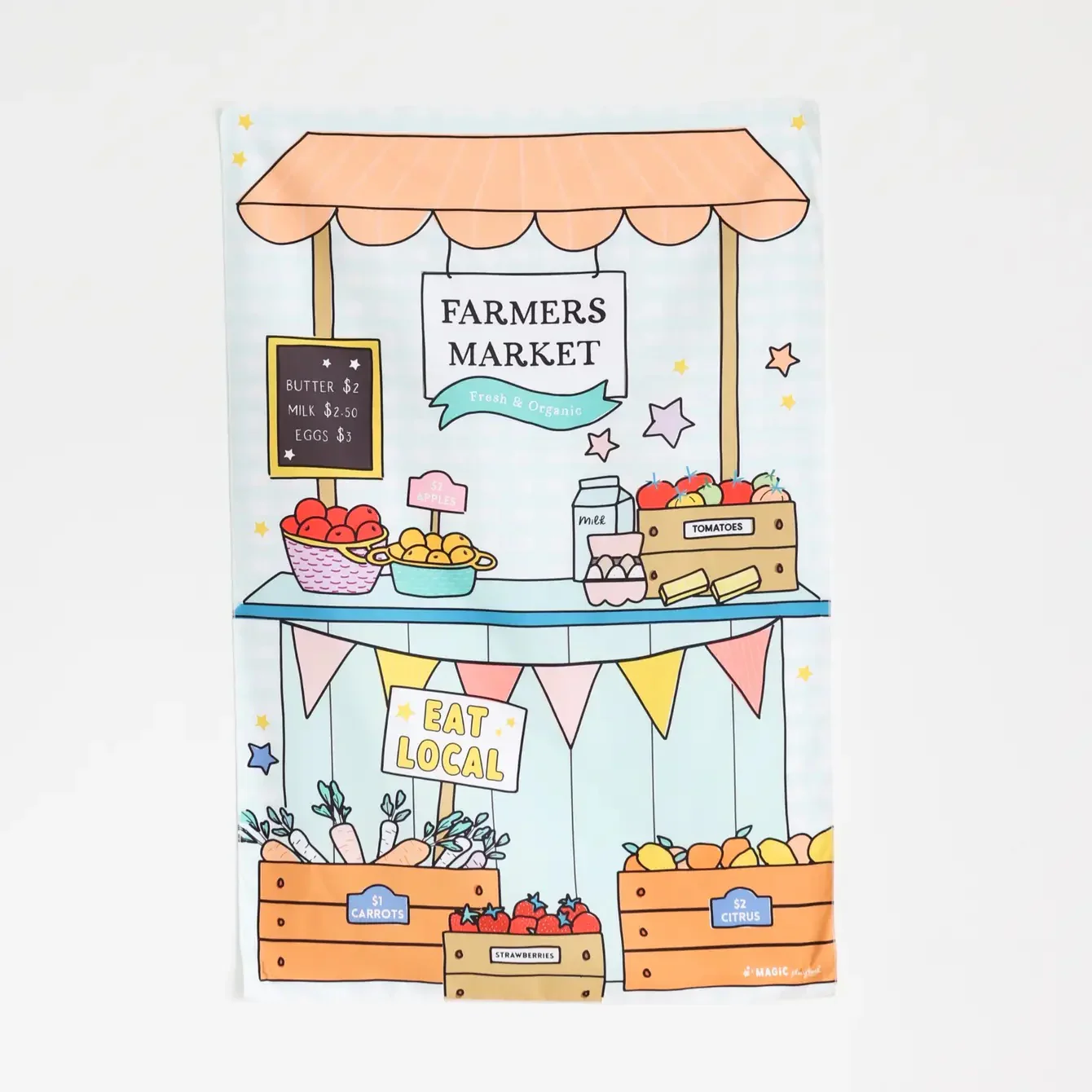 Farmers Market Fabric Play Scene - Image 3