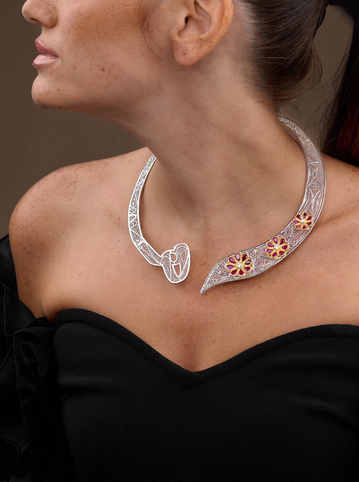 Filigree Spell it out Collier | هــ - Image 2