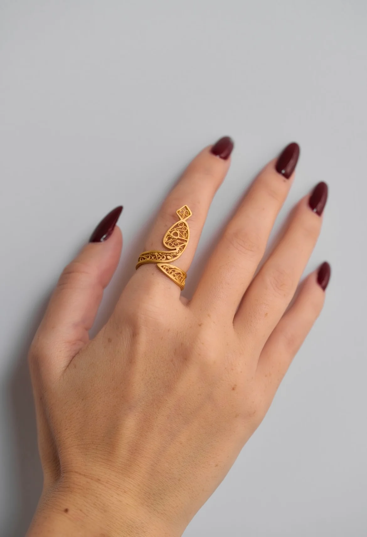 Filigree Spell it out Ring | ف - Image 2