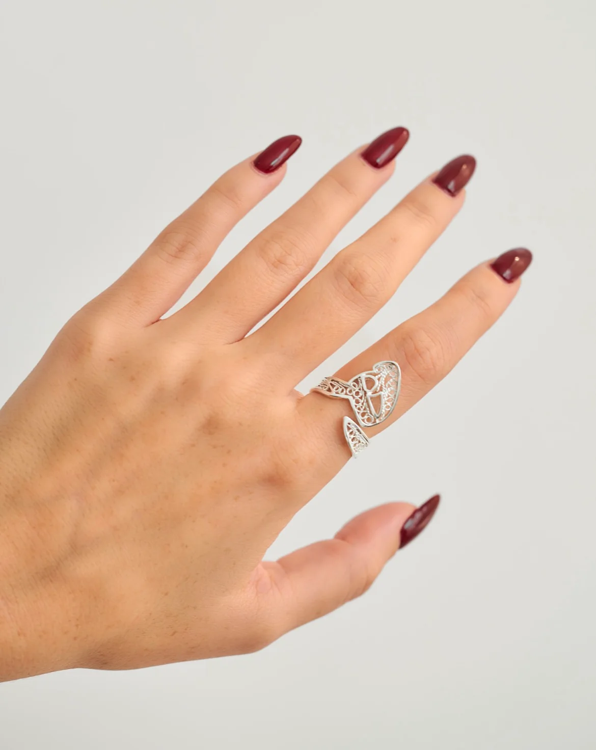 Filigree Spell it out Ring | هــ - Image 2