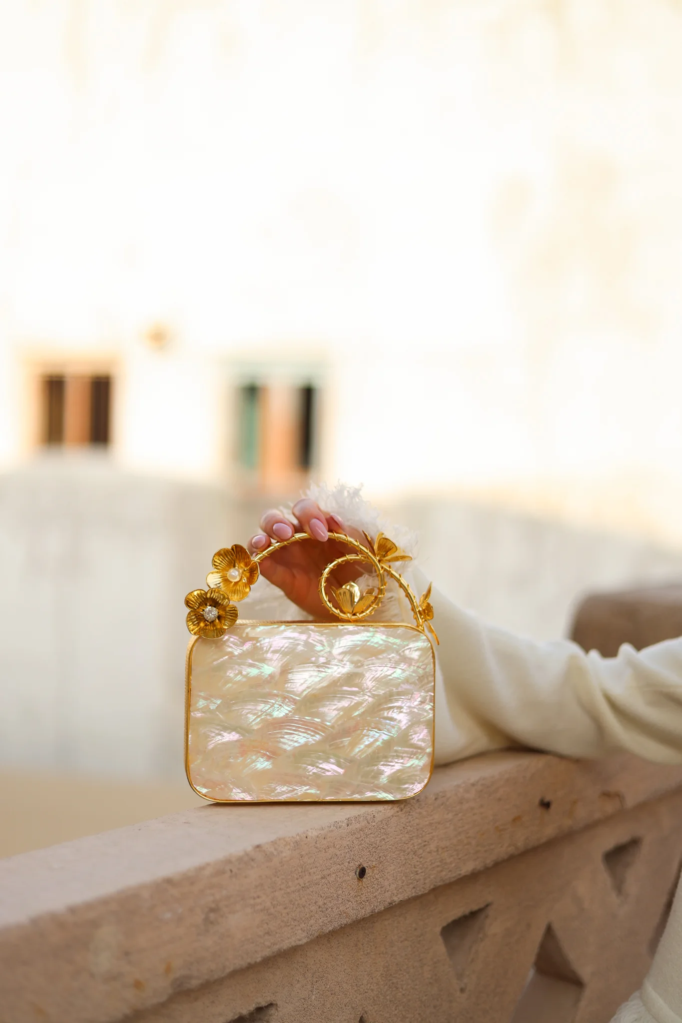 Floral Fantasy Mother of Pearl Bag - Image 3