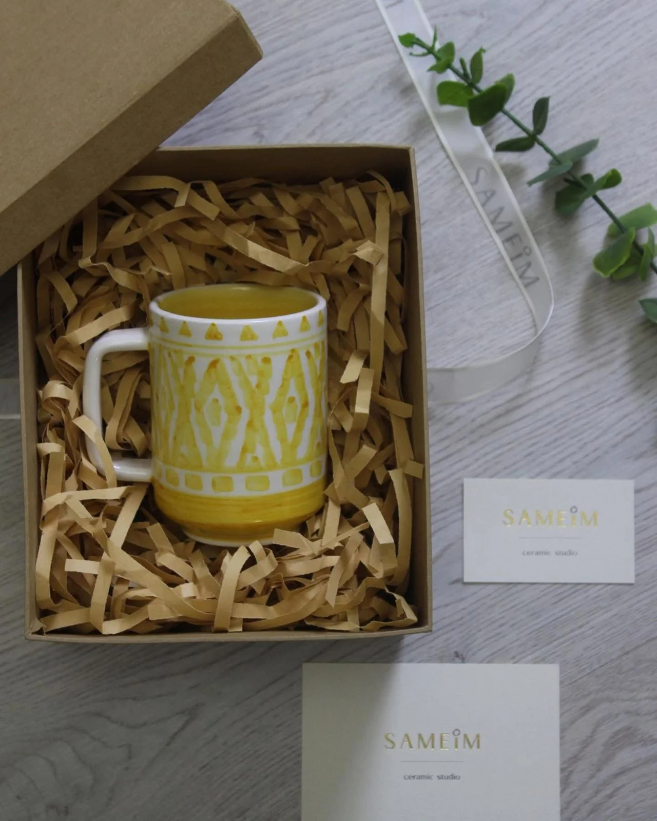 Fos.ha Yellow Mug - Image 2