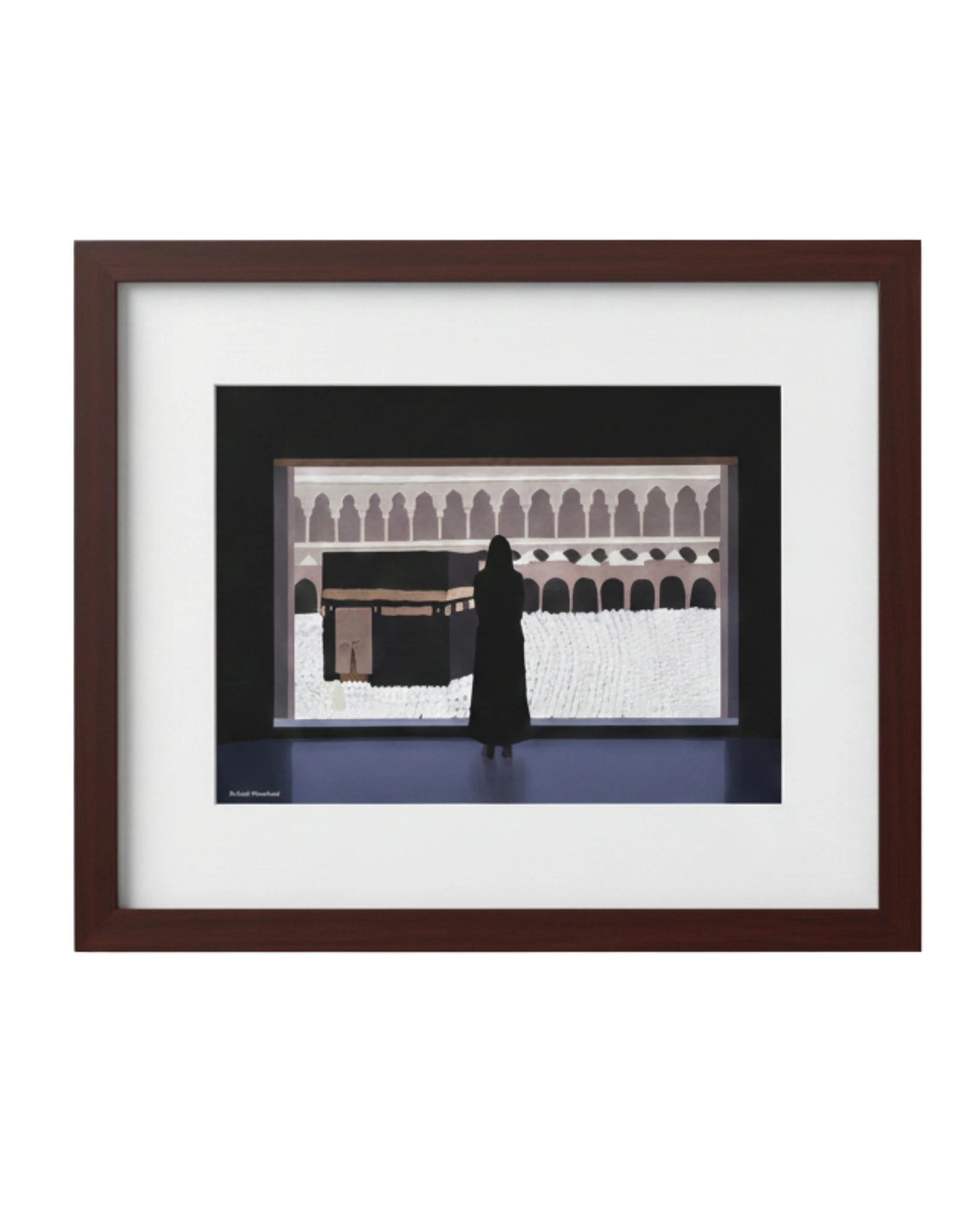 Framed " Rooh Makkah" Painted Artwork