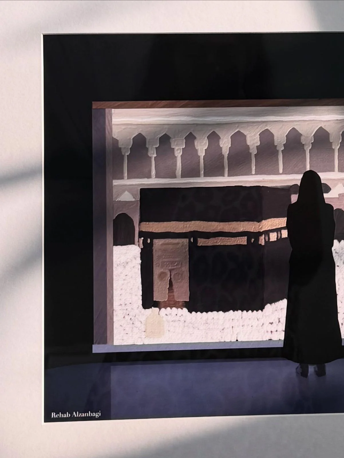 Framed " Rooh Makkah" Painted Artwork - Image 3