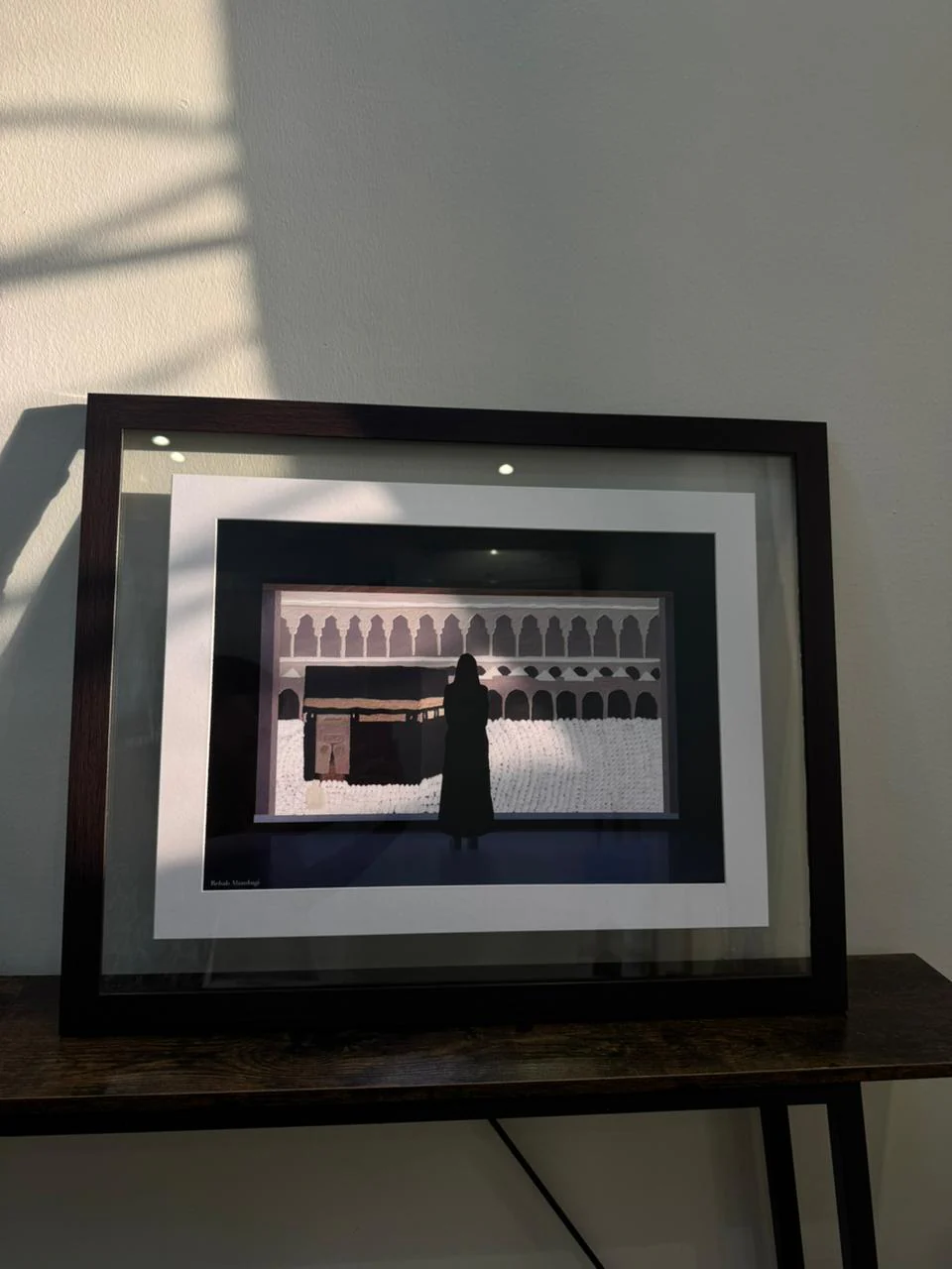 Framed " Rooh Makkah" Painted Artwork - Image 5