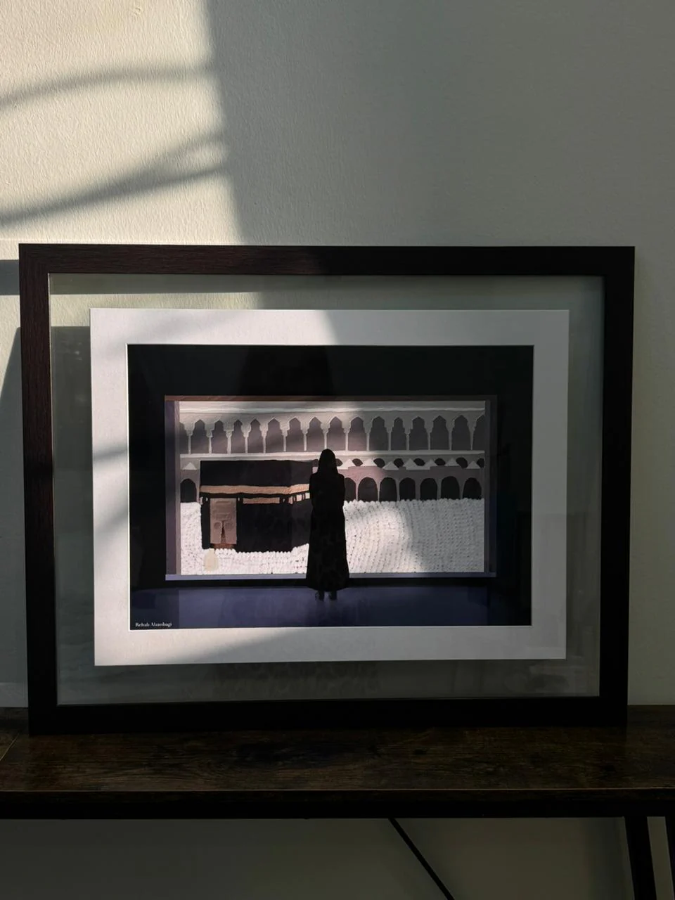 Framed " Rooh Makkah" Painted Artwork - Image 7