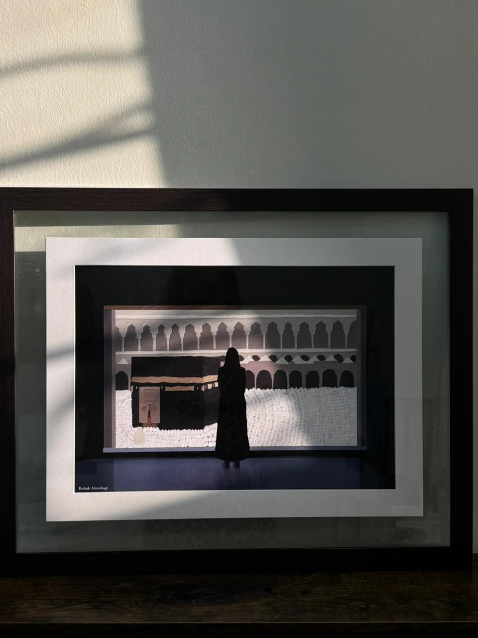 Framed " Rooh Makkah" Painted Artwork - Image 9