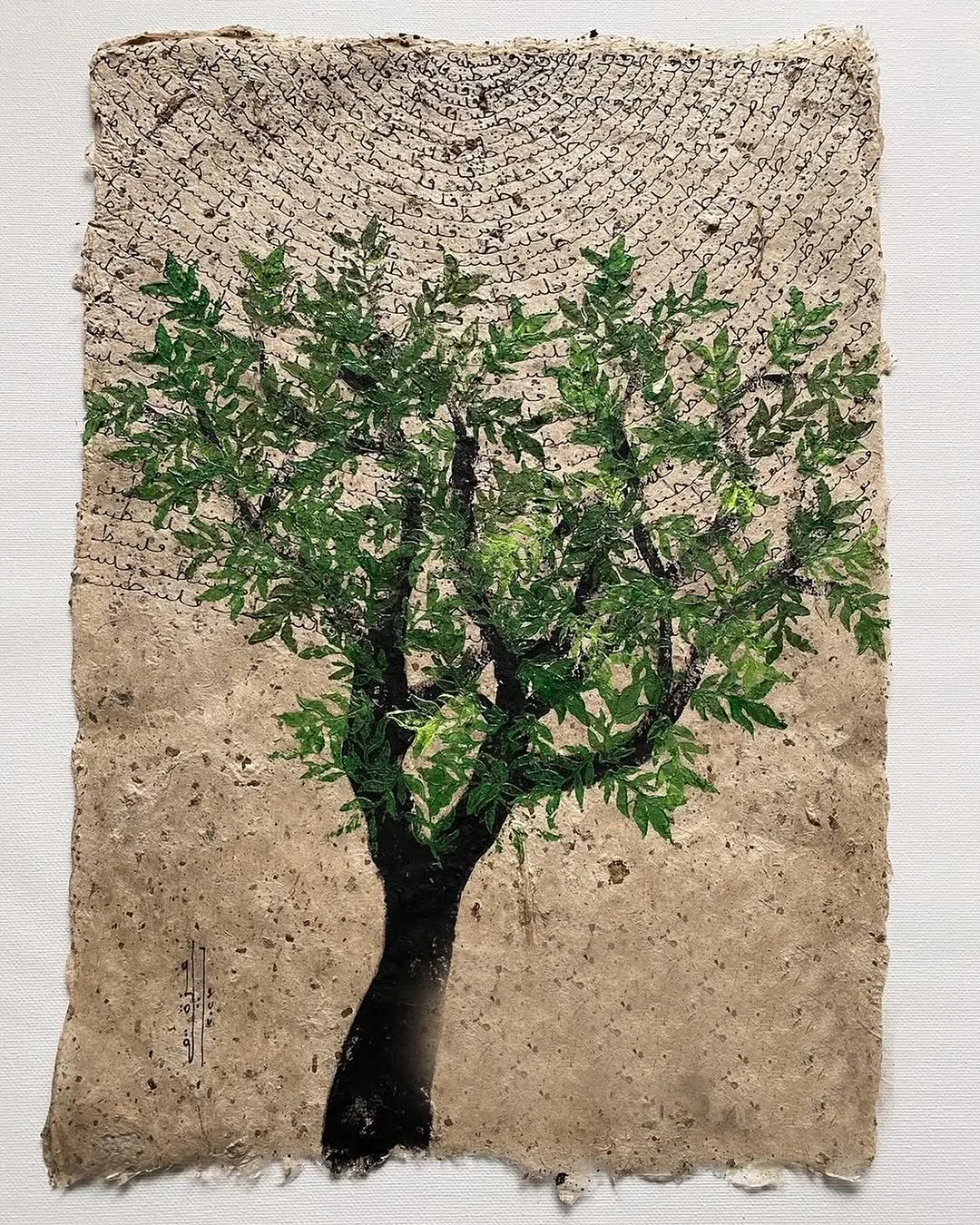 Framed "When Trees Talk" Hand Painted Artwork - Image 2