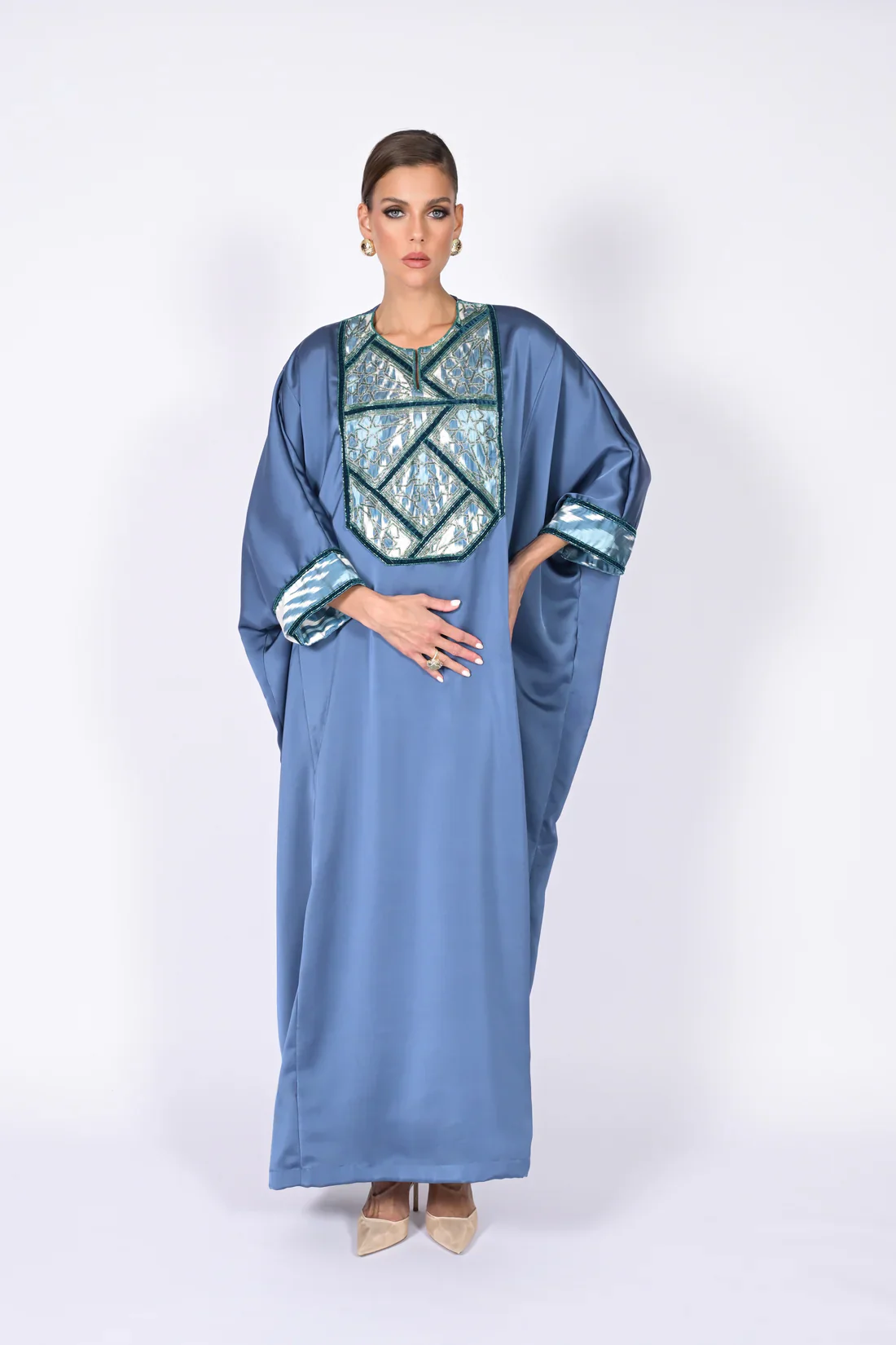 French Blue Alya Kaftan - Image 3