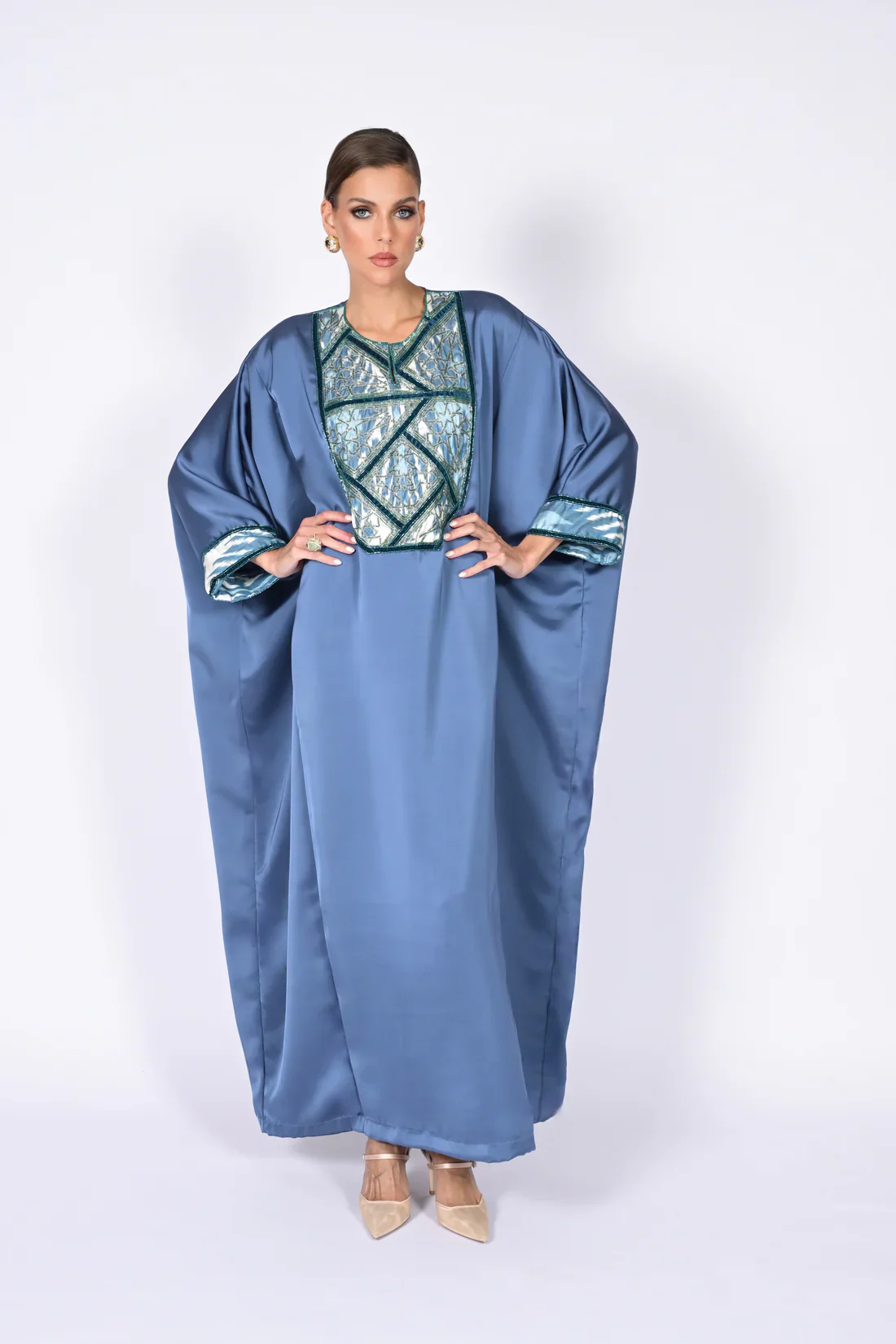 French Blue Alya Kaftan - Image 7