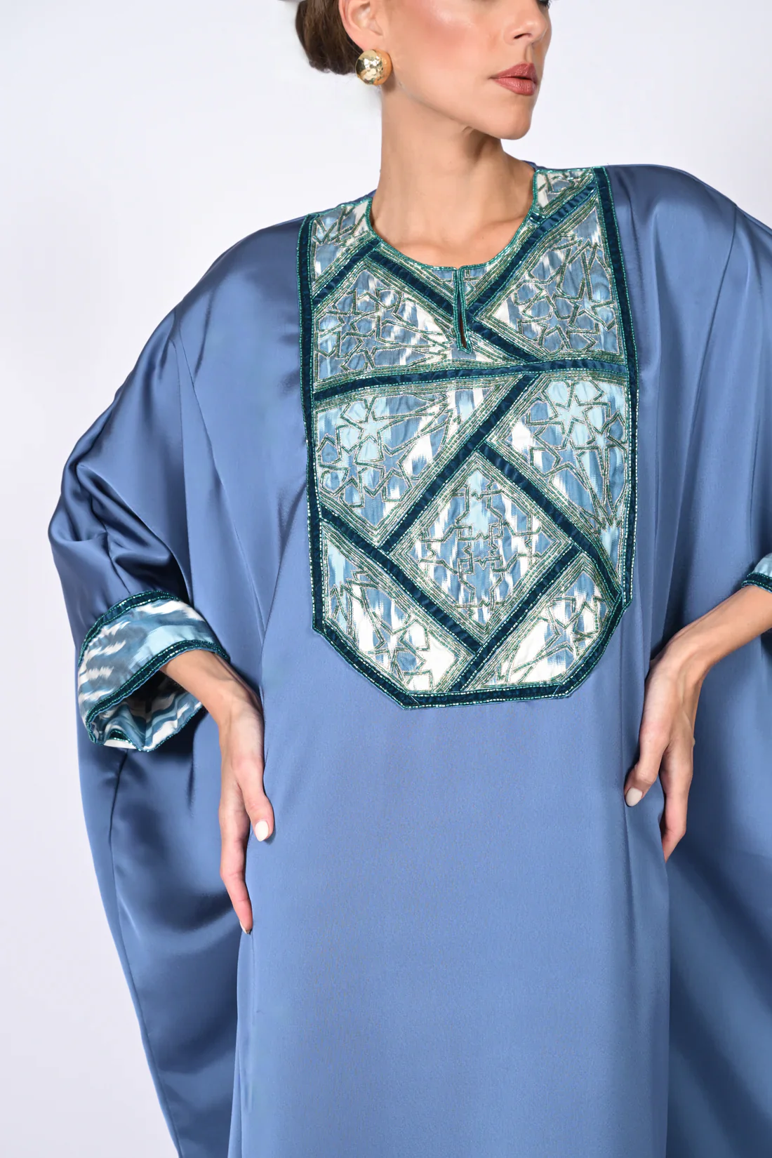 French Blue Alya Kaftan - Image 8