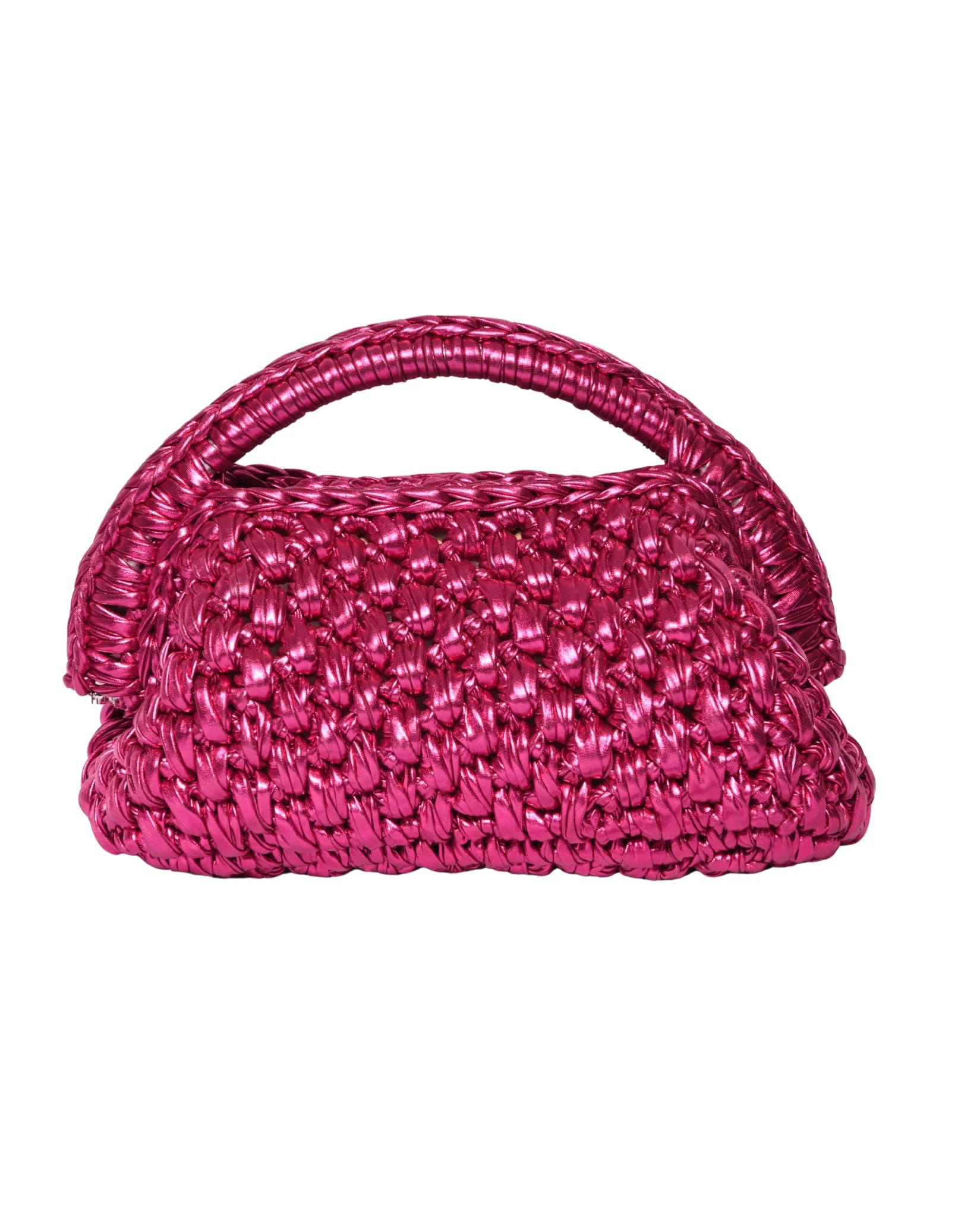 Fuchsia Medium Basket Bag