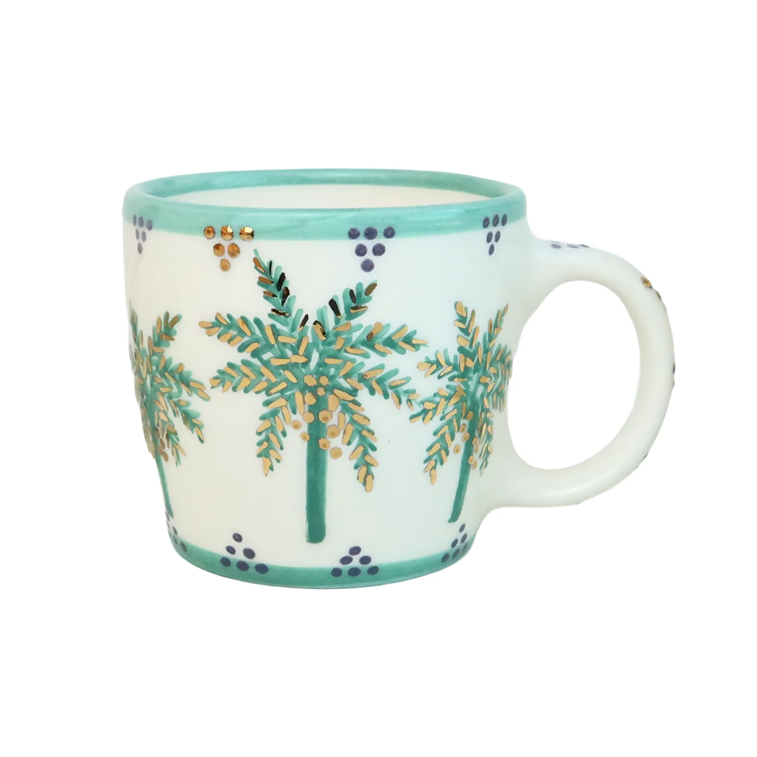 G Alphabet Palm Tree Ceramic Mug - Image 2