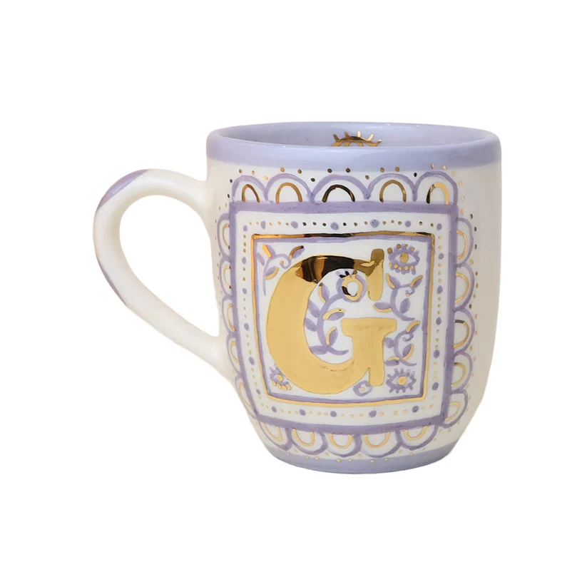 G Square Design Ceramic Mug