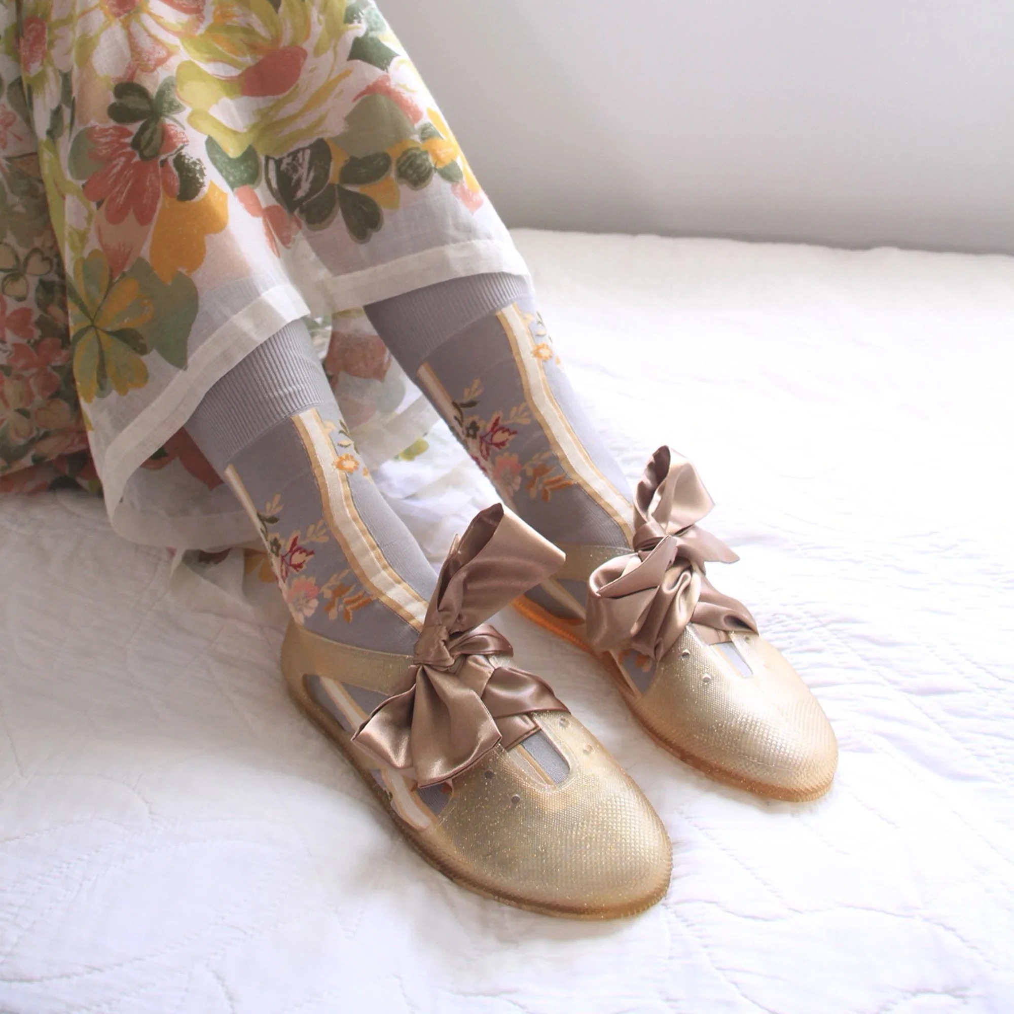 Glitter Gold F-Troupe Bathing Shoes - Image 4