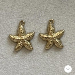 Gold Big Starfish Charm - Image 2