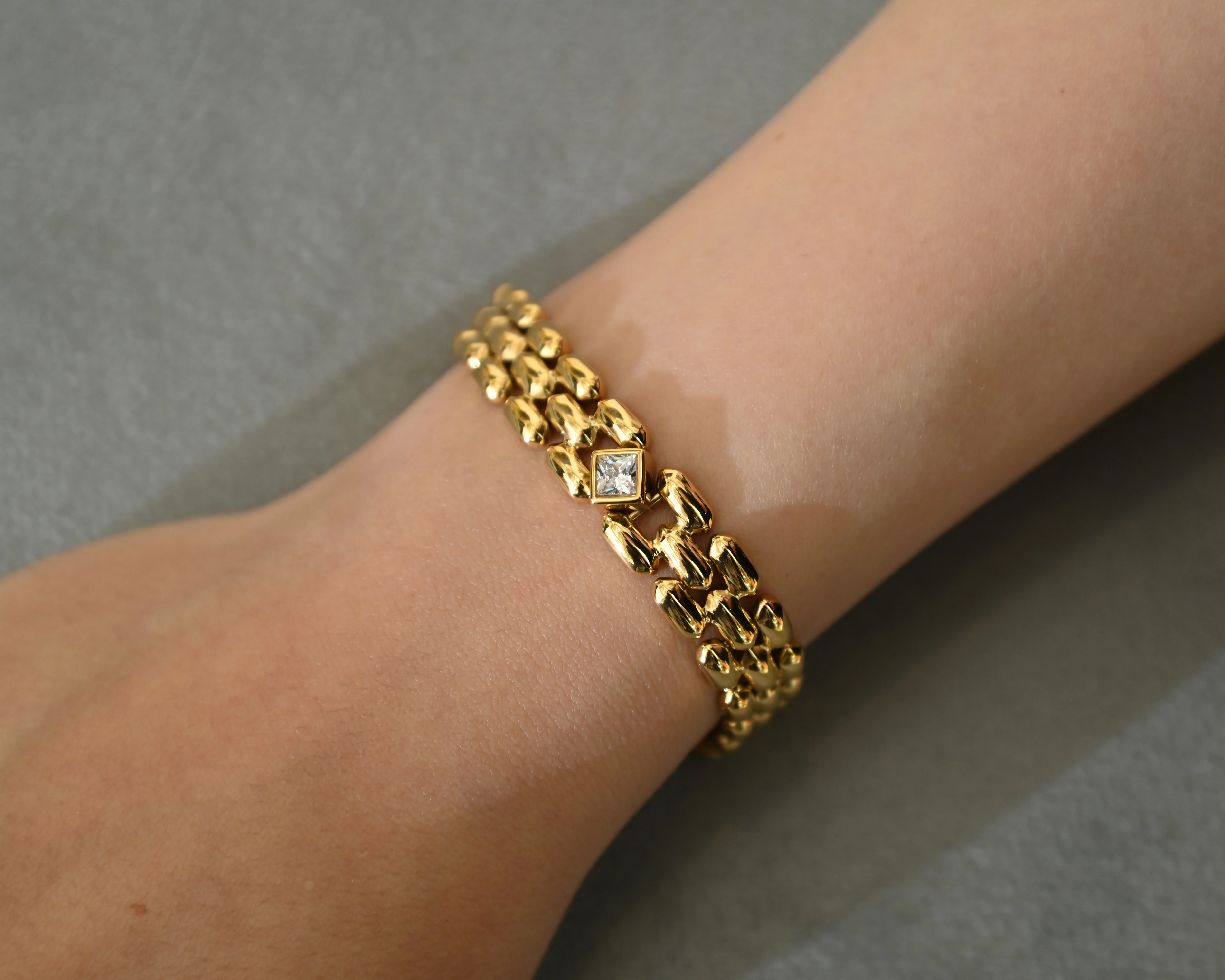 Gold Cart Bracelet