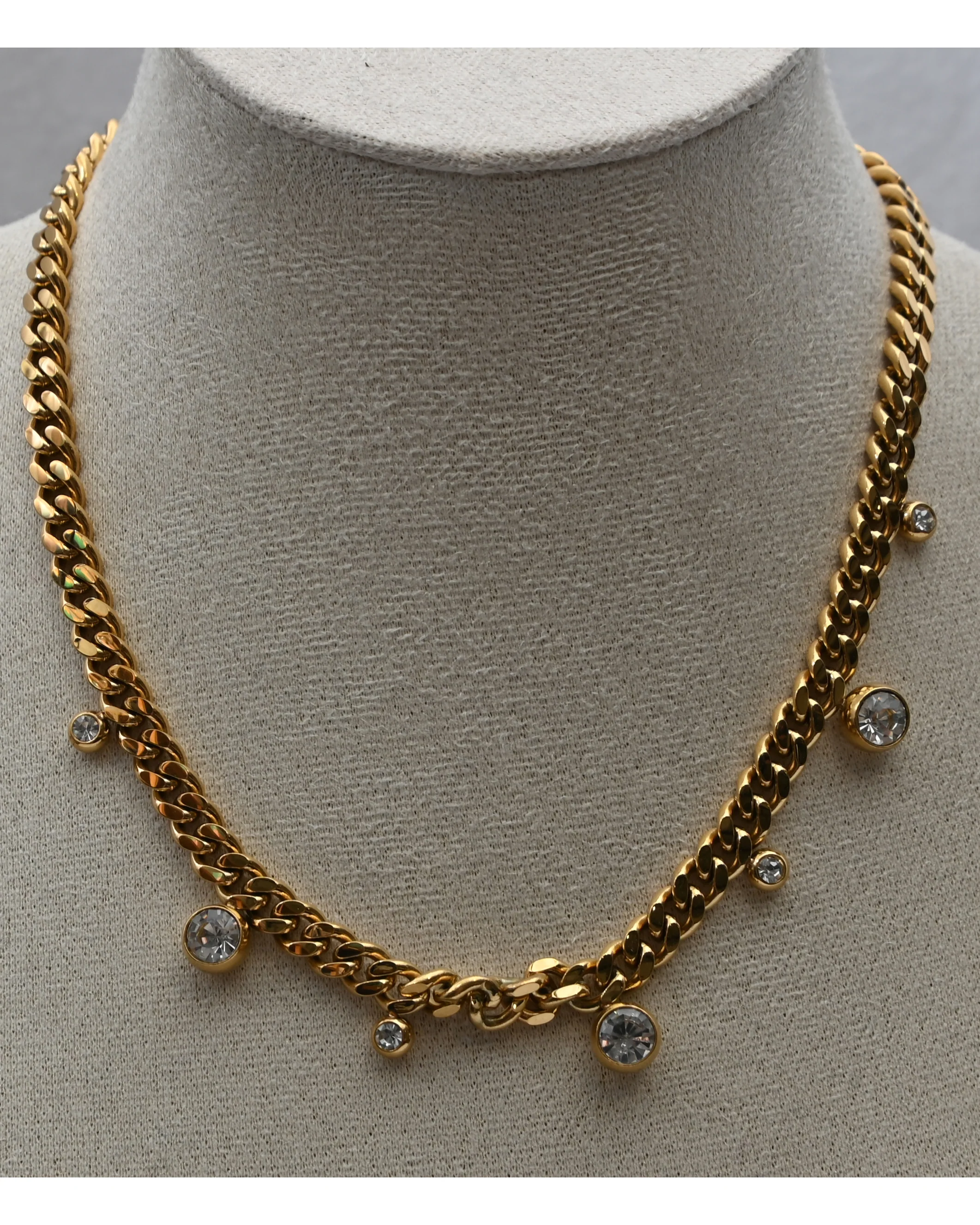 Gold Chain Choker Necklace