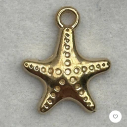 Gold Little Starfish Charm - Image 2