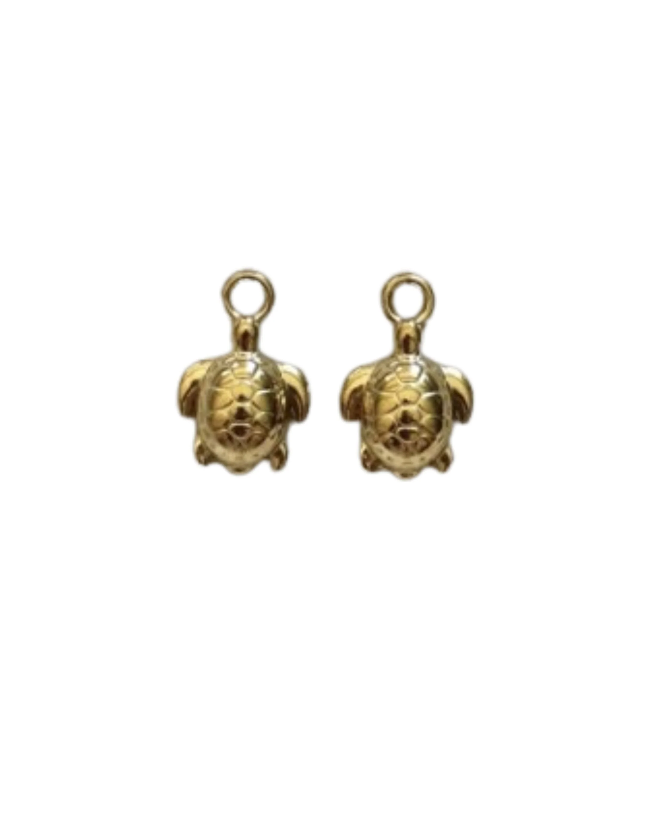 Gold Little Turtle Charm