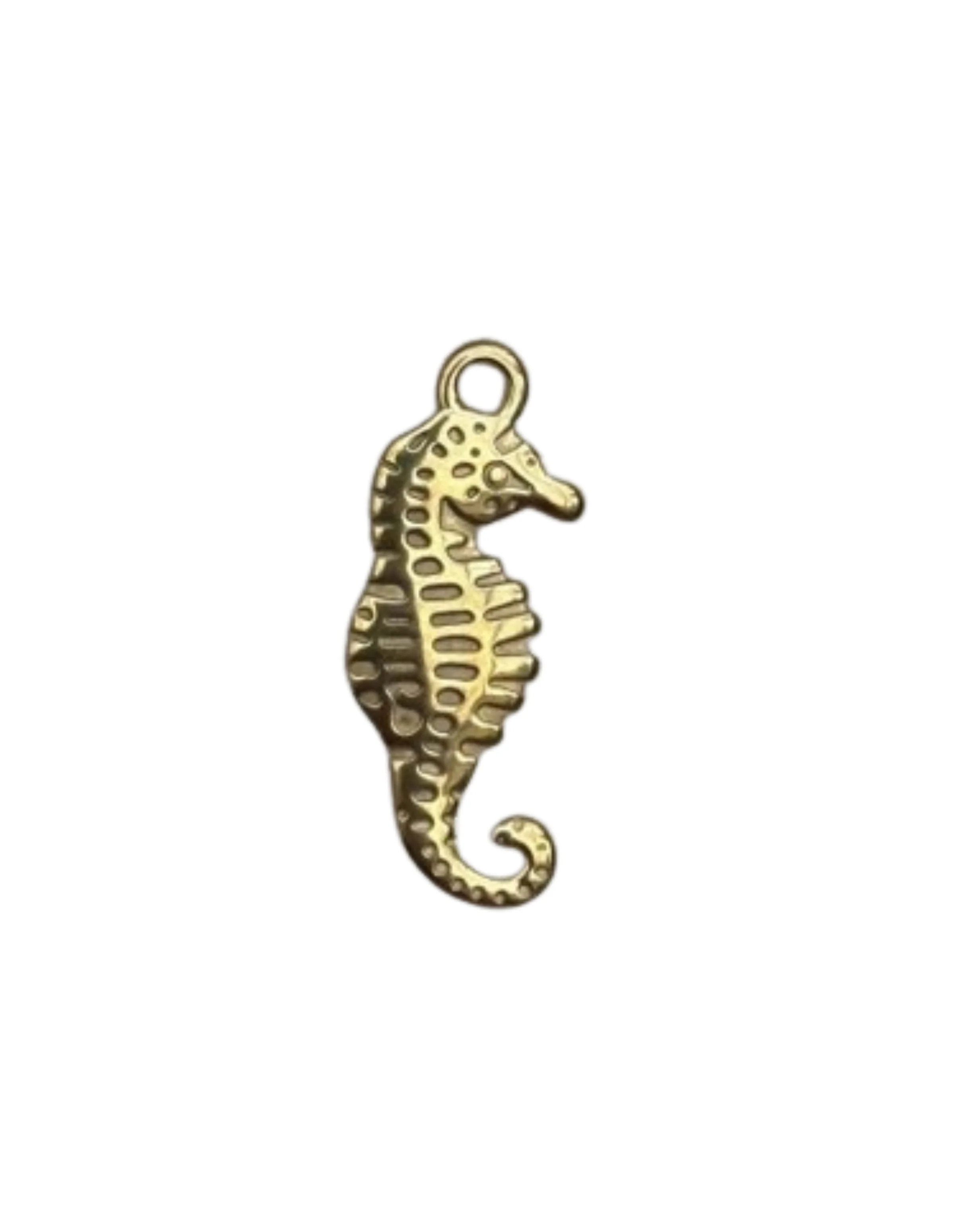 Gold Seahorse Charm